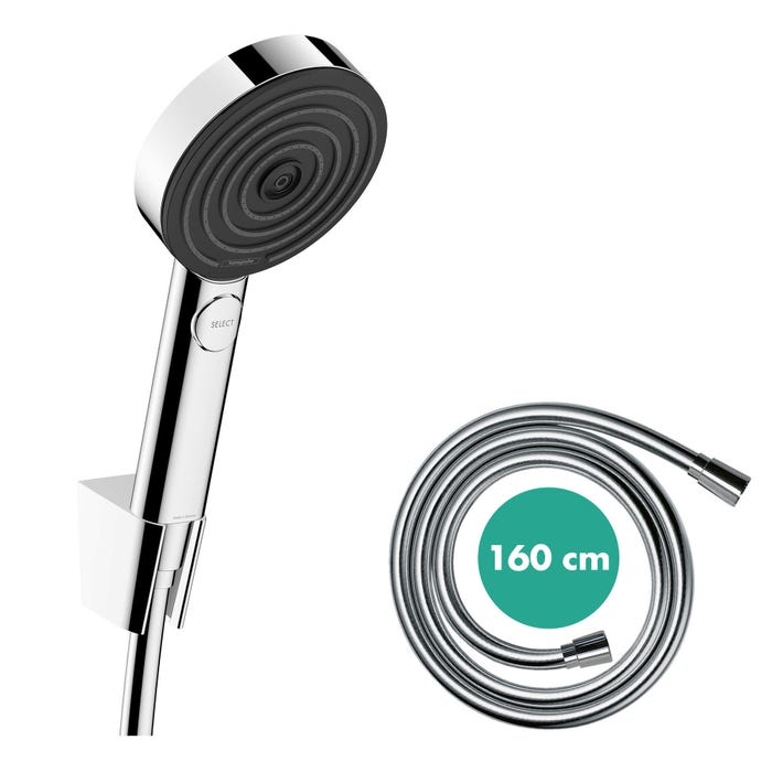 Pommeau de douche chromé pulsify hansgrohe