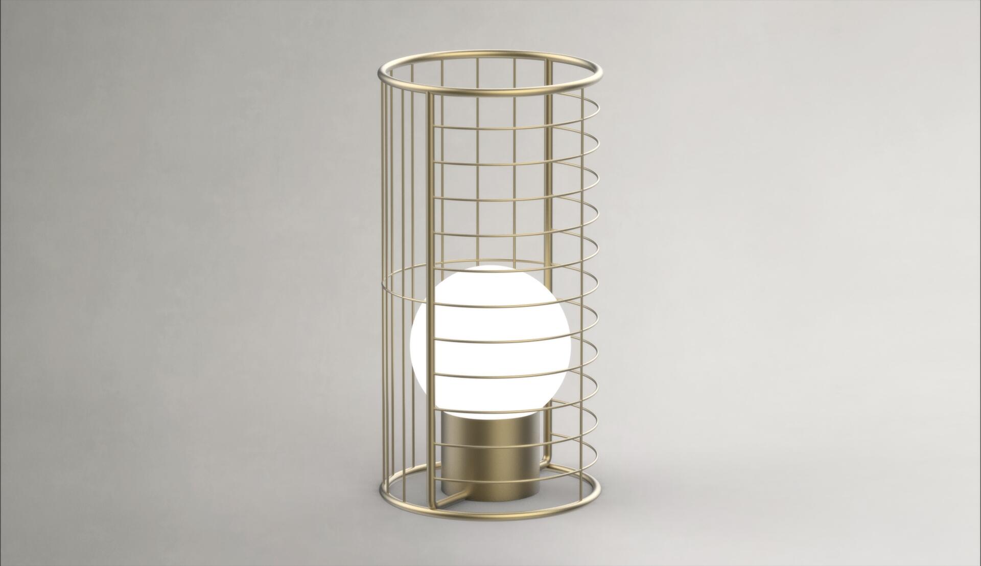 MILOOX Lampada da tavolo glamour Setti E27
