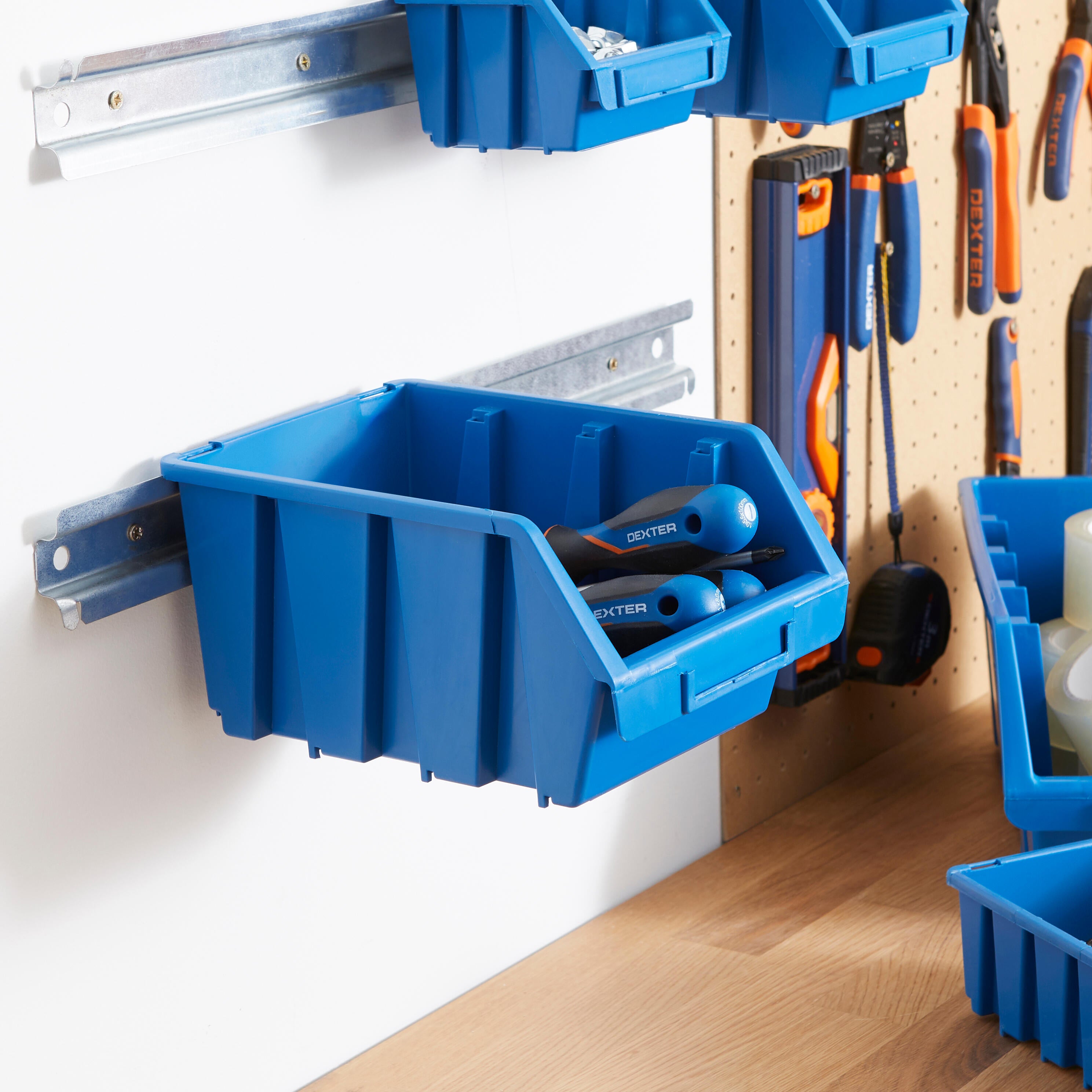 Gaveta de plástico DEXTER AZUL M 116X212X75MM - 3