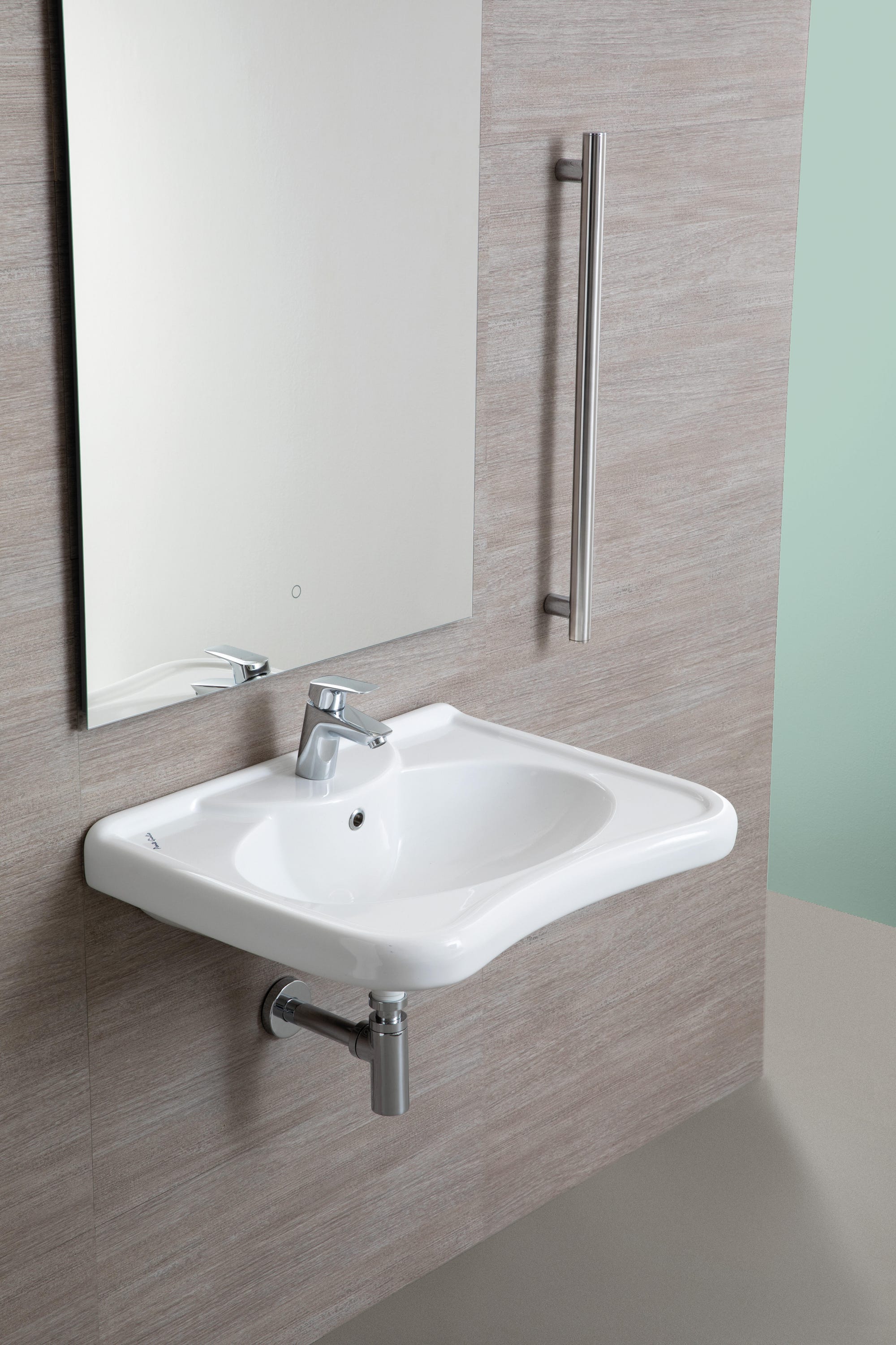 Lavabo Sospeso In Ceramica Bianco - 51x22cm, Con Troppopieno, Per Bagno Ospiti O Piccoli Spazi - Foto 8