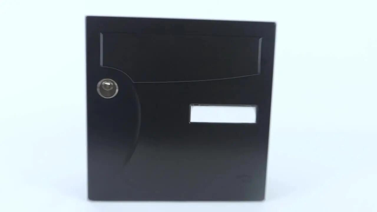 Boîte aux lettres normalisée 1 porte RENZ Animation, extérieur, acier blanc - 11