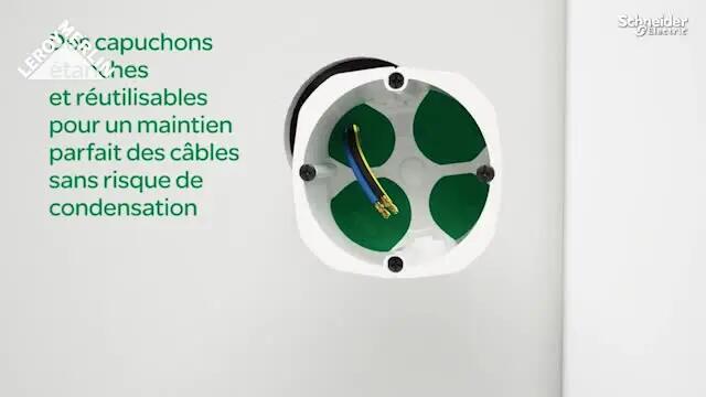 Boîte d'encastrement 3 postes P.39 mm SCHNEIDER ELECTRIC - 5