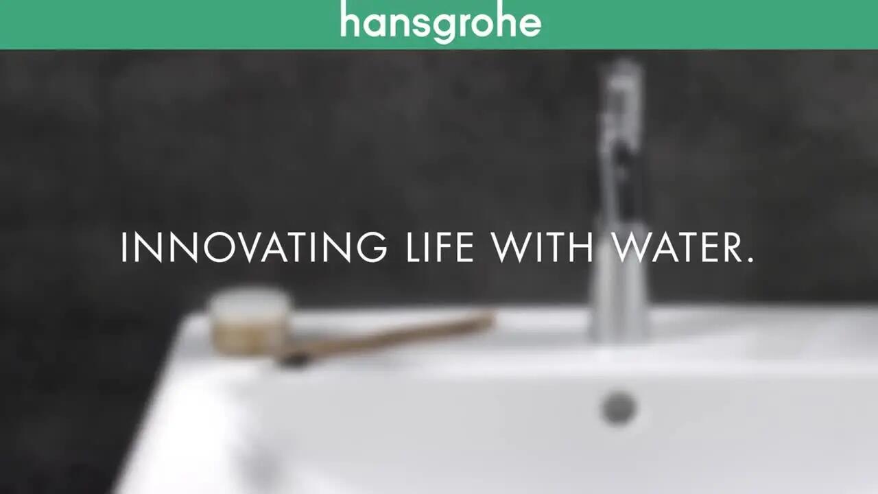 Rubinetto per lavabo a canna media getto laminare cristallino Talis S 100 cromato lucido HANSGROHE H 22.1 cm - 2