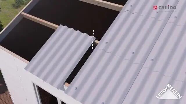 Faîtière pour fibres ciment Gris ETERNIT HOME, L.0.92 m - 3