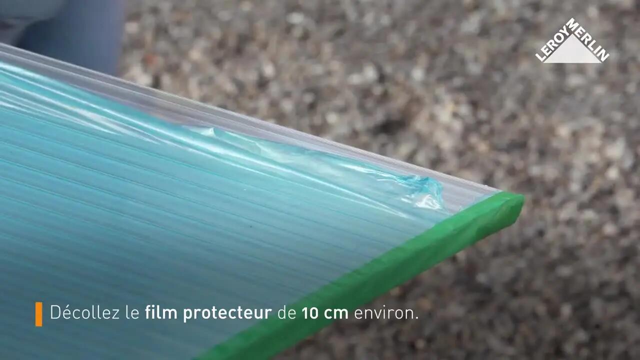Plaque de couverture , transparent, l.100 x L.400 cm, H.18 mm, Ep.32 mm - 2