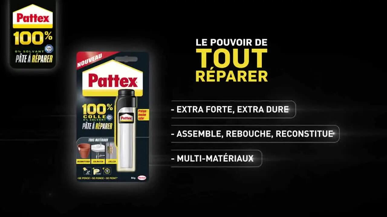 Lot de 2 colle de réparation pâte époxy PATTEX Pâte sans solvant blanc, 5g - 6