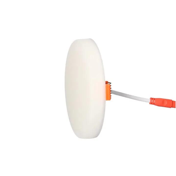 Spot à encastrer réglable Onyx D12 led intégrée, blanc chaud/froid, rond blanc - 6