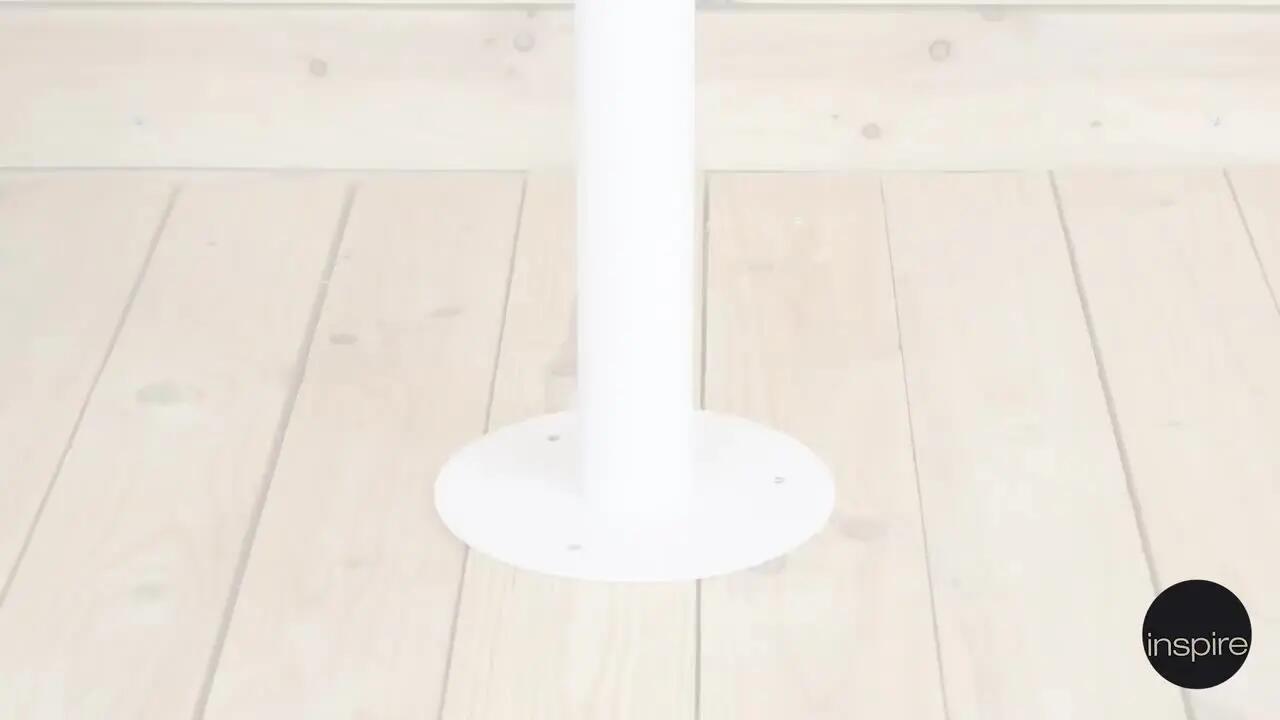 Lampione da giardino, AYOS H 100 cm, bianco, IP44 INSPIRE - 3