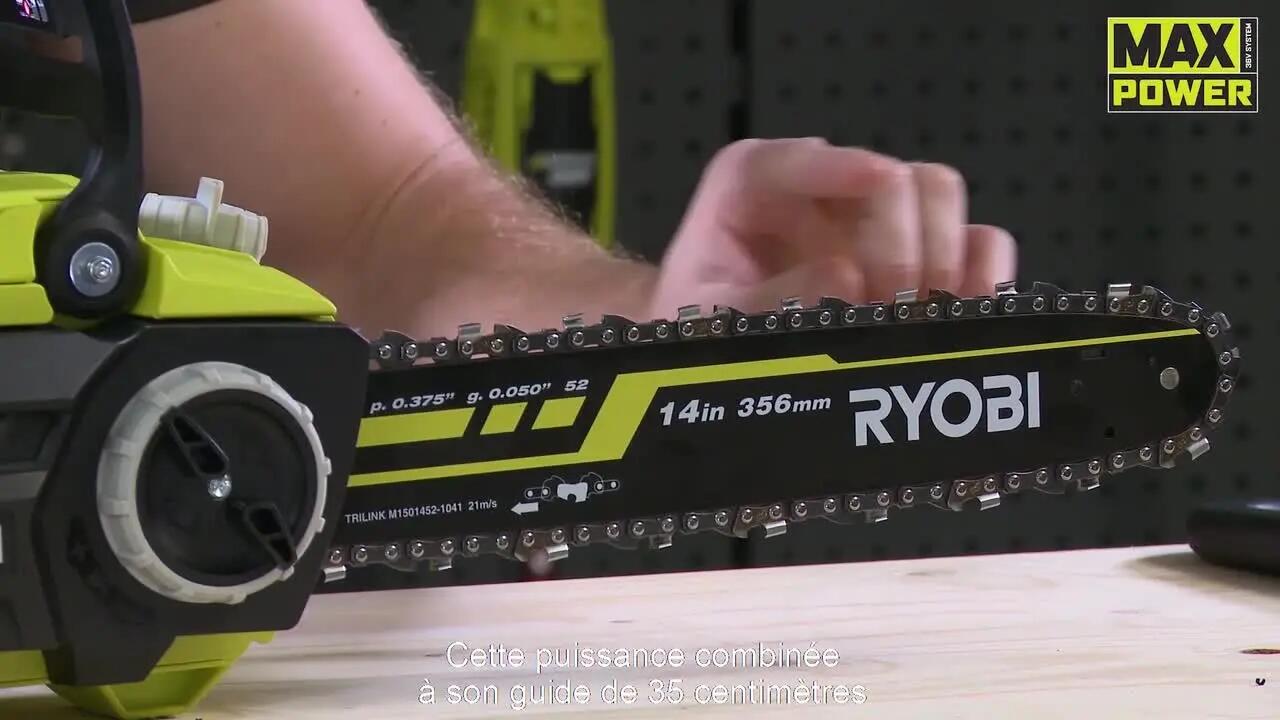 Tronçonneuse sur batterie RYOBI Ry36csx35a-150 36 V, guide de 35 cm - 3