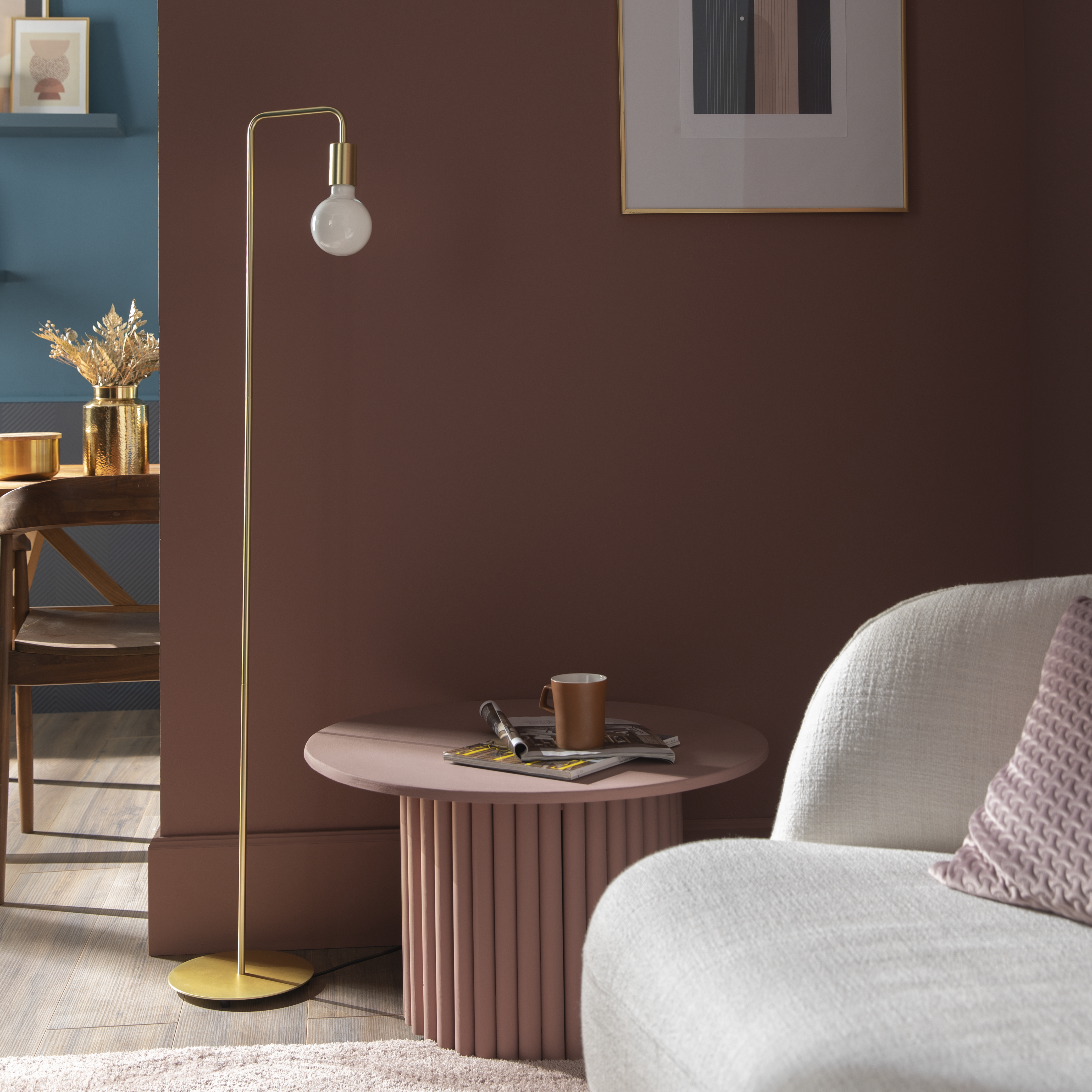 Candeeiro de pé E27 149 cm alumínio Inspire Lina - 9