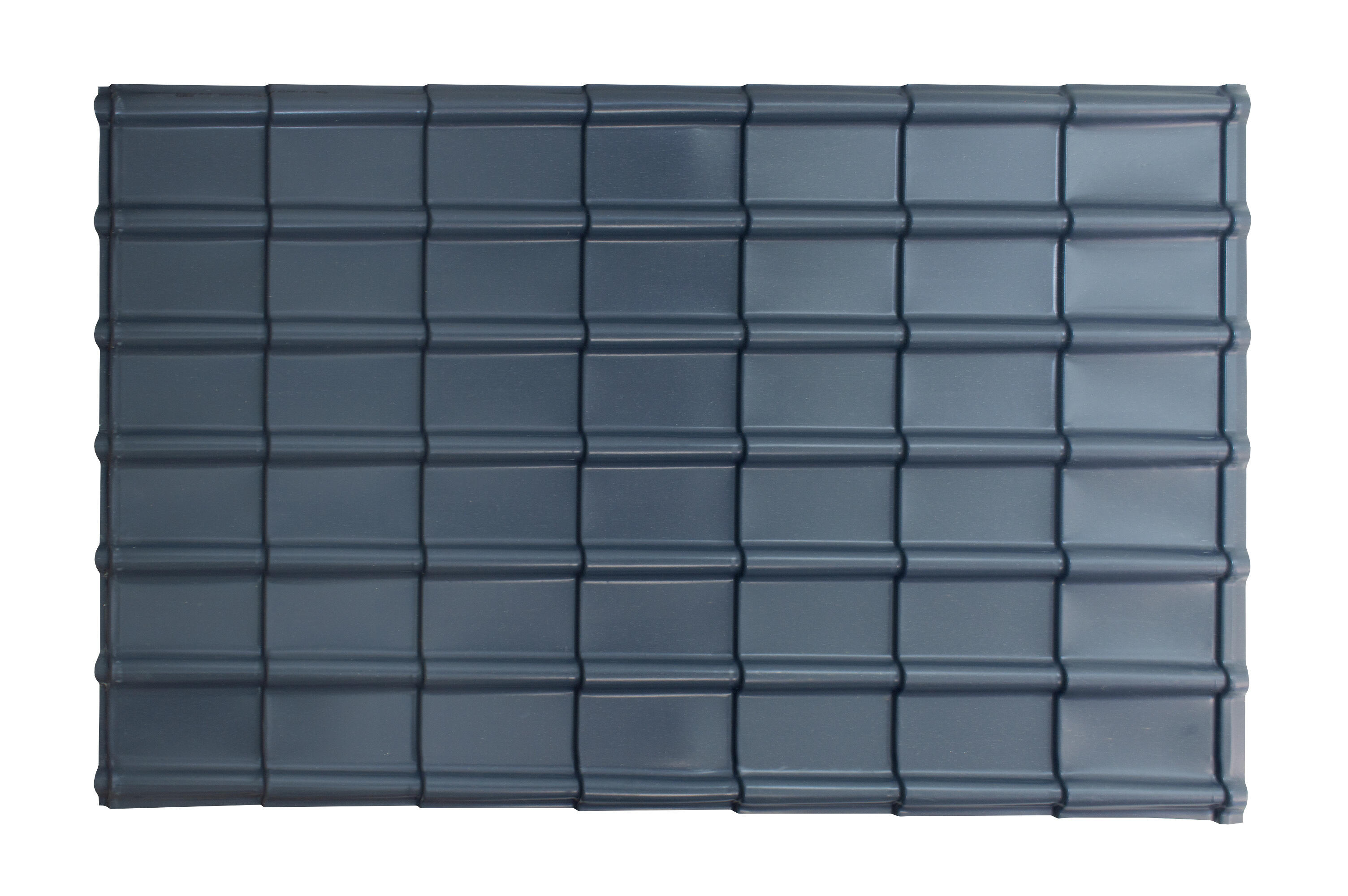 Feuille imitation tuile PVC ondulé bleu ardoise l.1180 x L.1840mm RENOLIT - 4