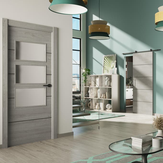 84463246 Puerta corredera Berna Vila Plus roble de 82,5cm