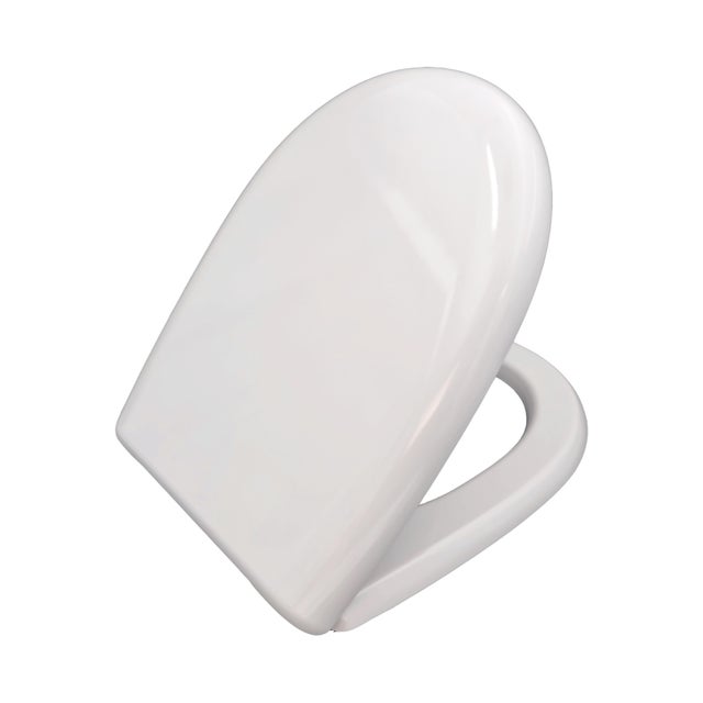 Copriwater Casual T Design ovale originale per serie sanitari PONTE GIULIO con chiusura rallentata in duroplast bianco europeo