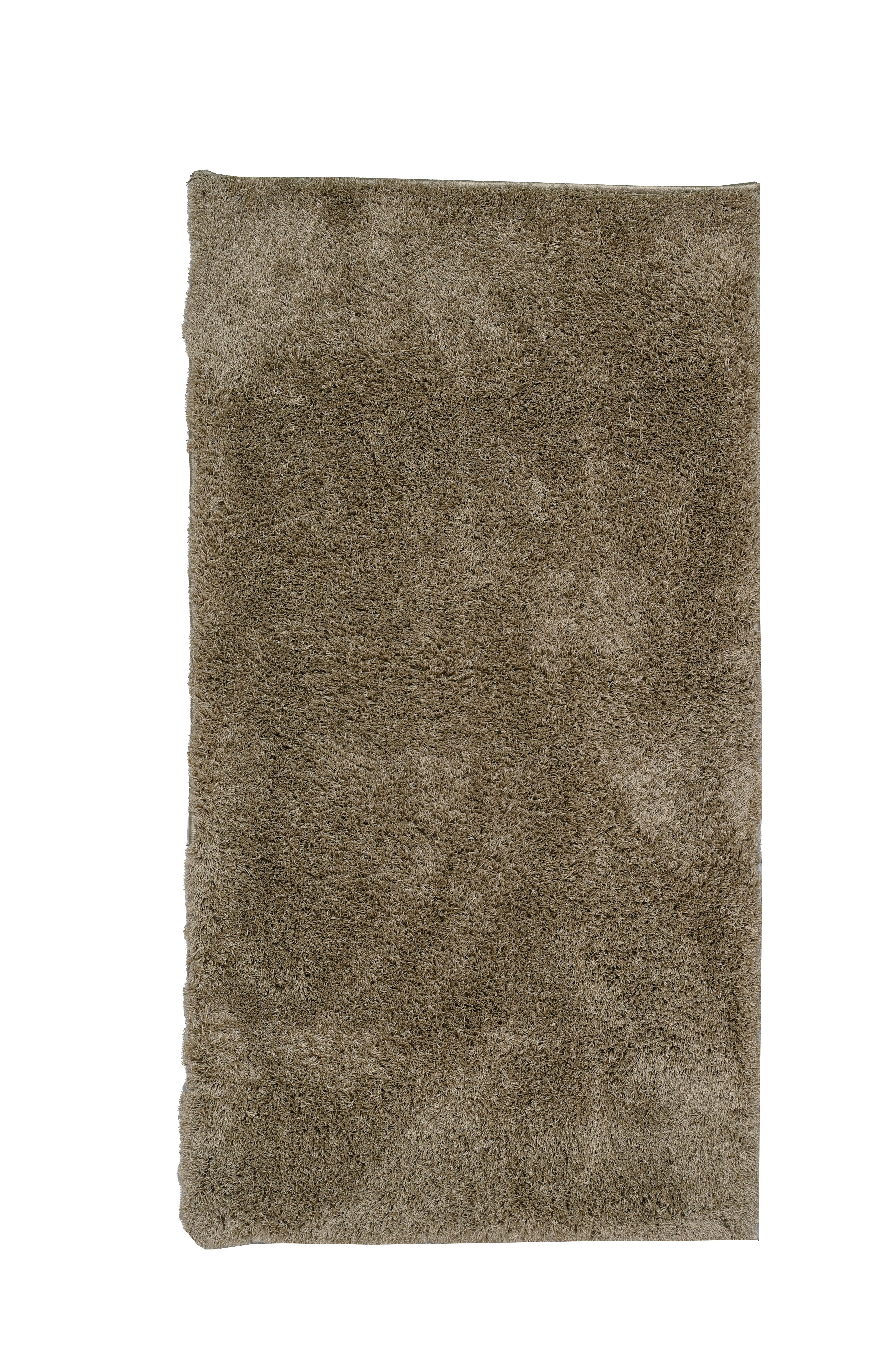 Alfombra pie de cama poliéster Blizz Bereber 60x110cm pelo largo liso gris lavable en lavadora - 9