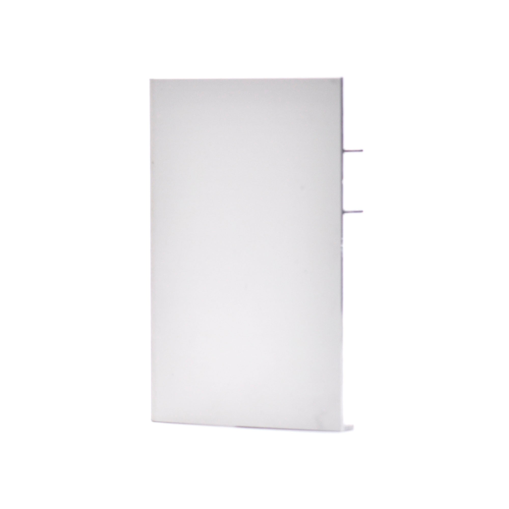 Rodapié liso aluminio inox 2400x80mm