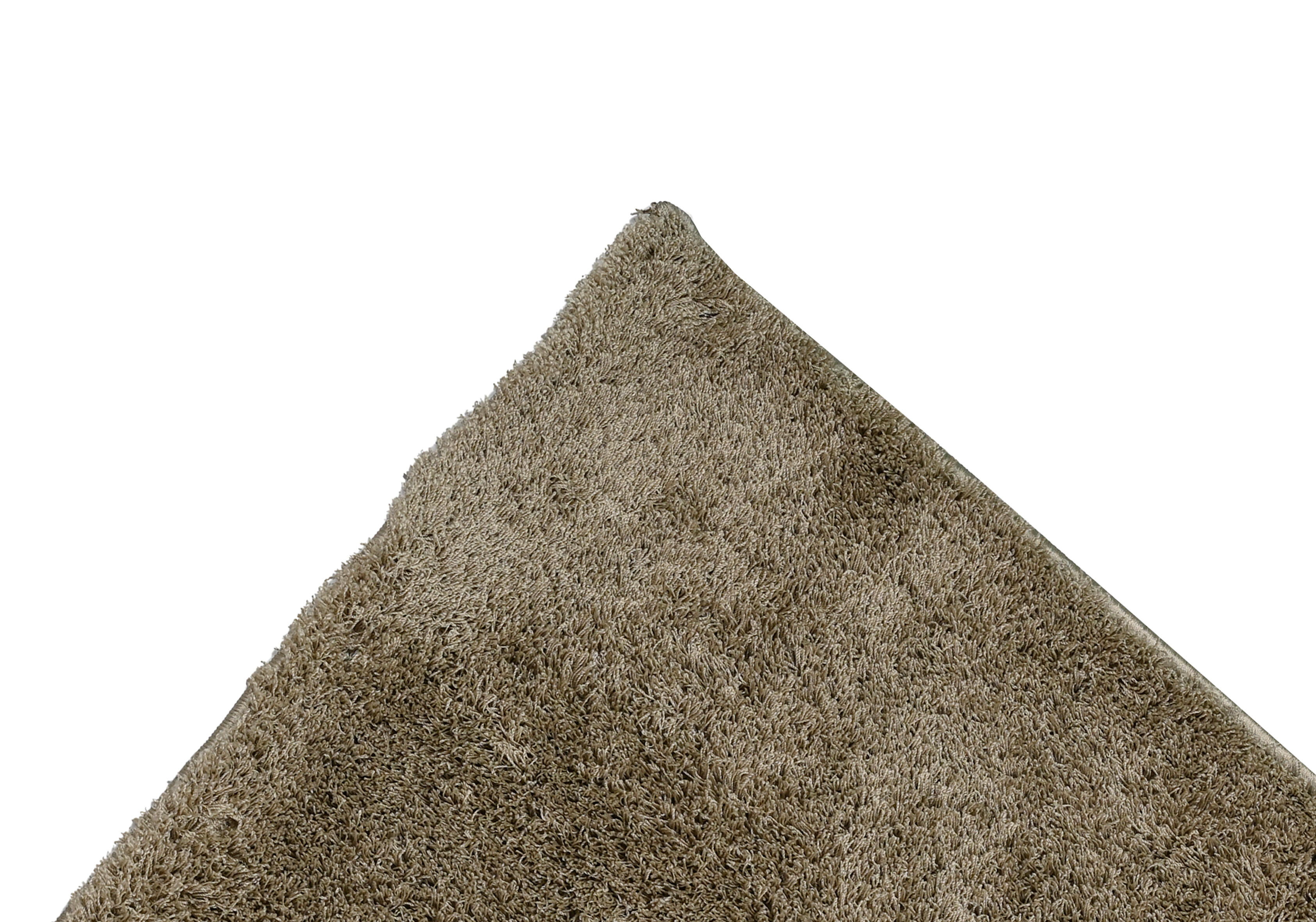 Alfombra pie de cama poliéster Blizz Bereber 60x110cm pelo largo liso gris lavable en lavadora - 6