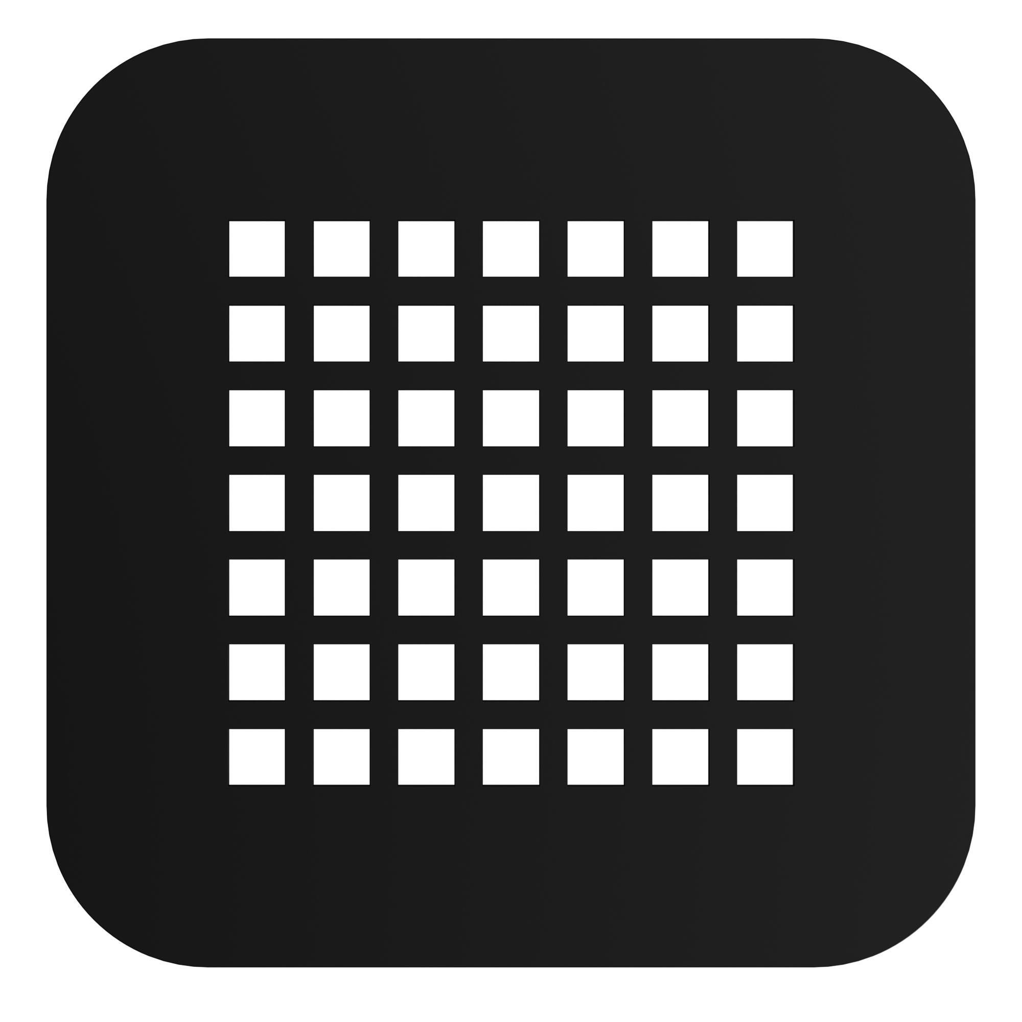 Rejilla plato Pietra negro mate - 3