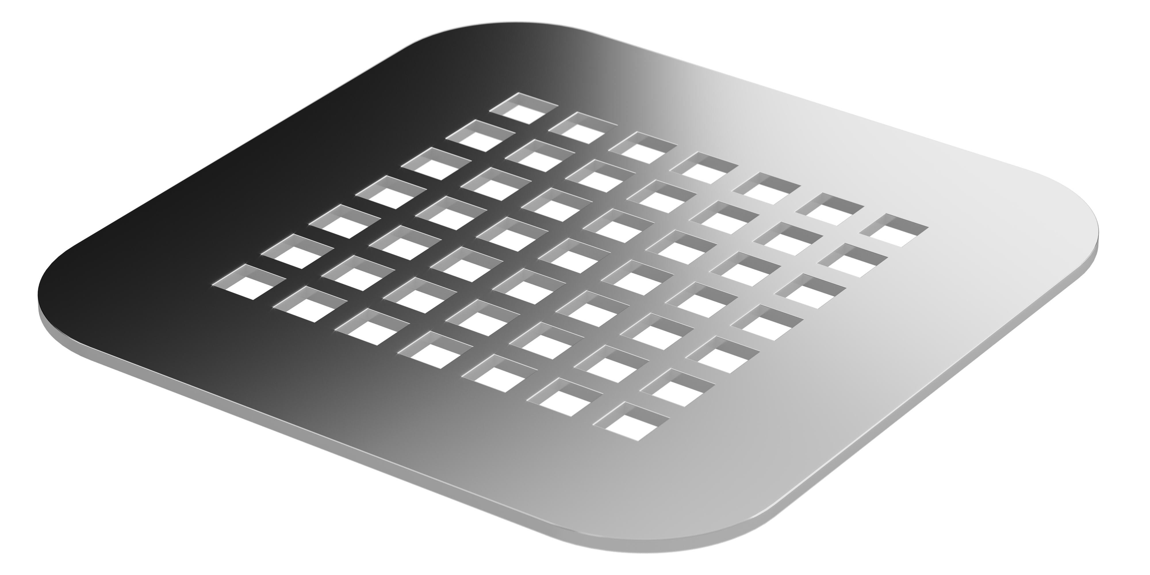 Rejilla plato pietra cromado