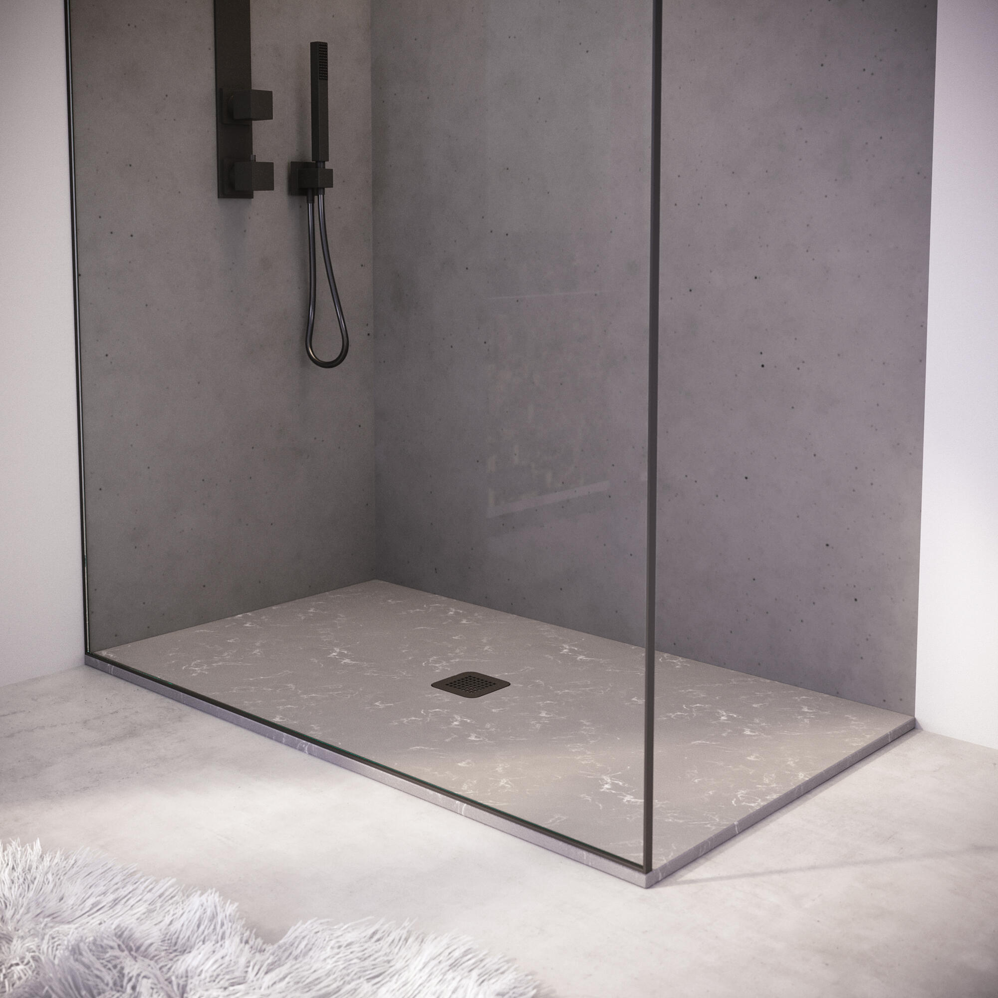 Rejilla plato Pietra negro mate - 2