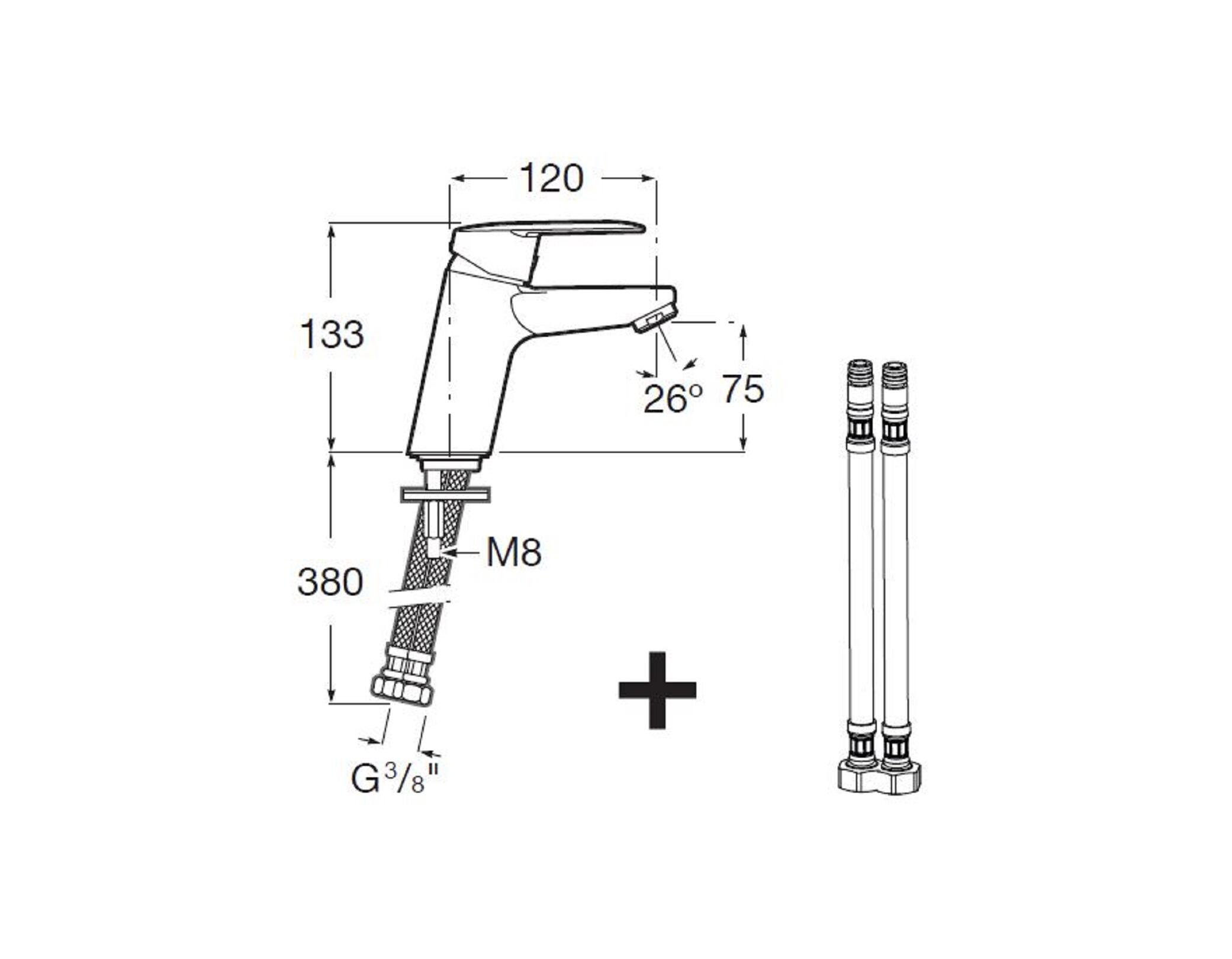 Torneira de lavatório ROCA PROA CROMADO - 5