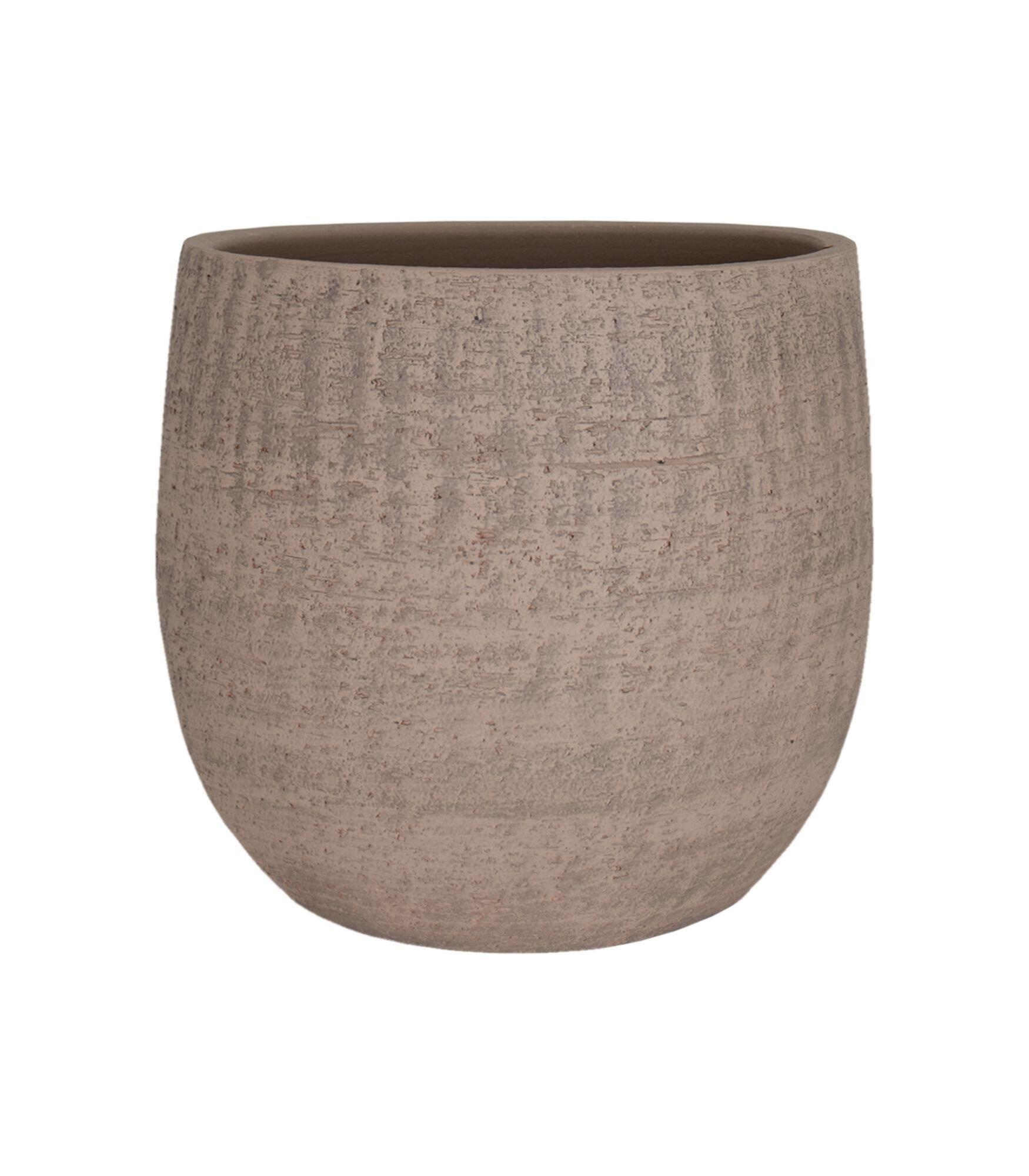Maceta de arcilla cocida hemera marrón de ø 25 cm