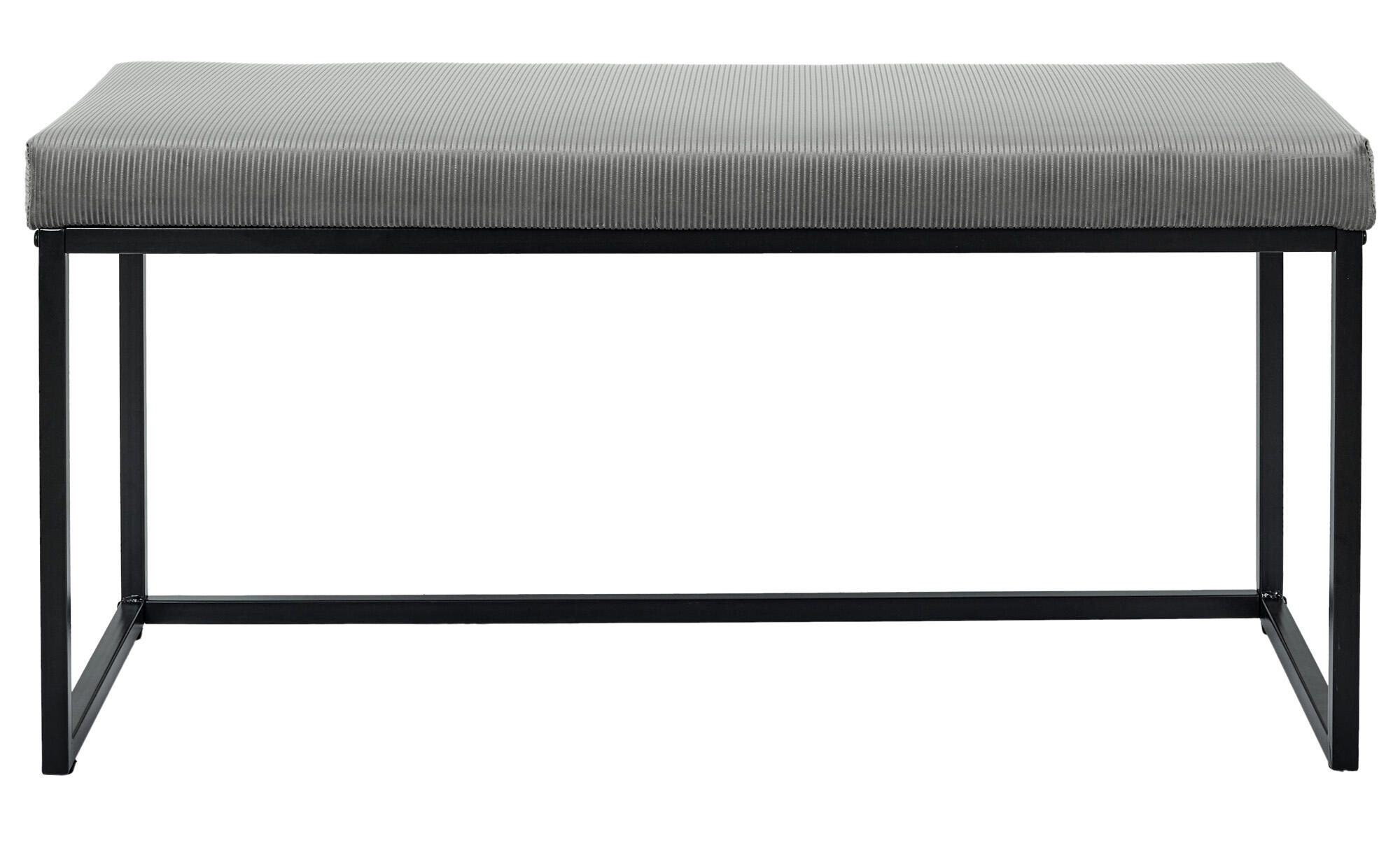 Banco giulia de poliéster color gris de 49x39x100cm