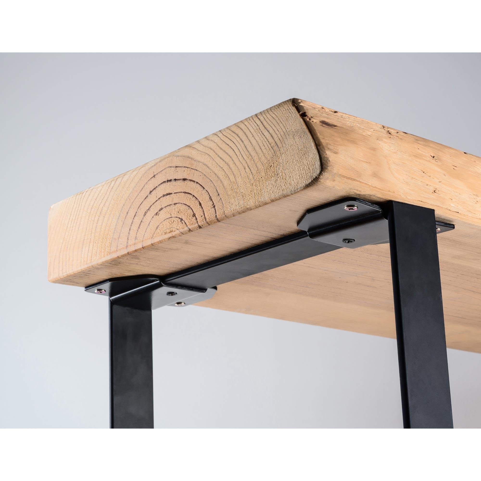 Refuerzo acero pata pletina 97x64 negro - 7