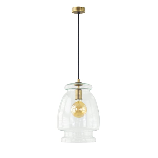 Lámpara de techo Aila 1 luz E27 D35 Cristal transparente