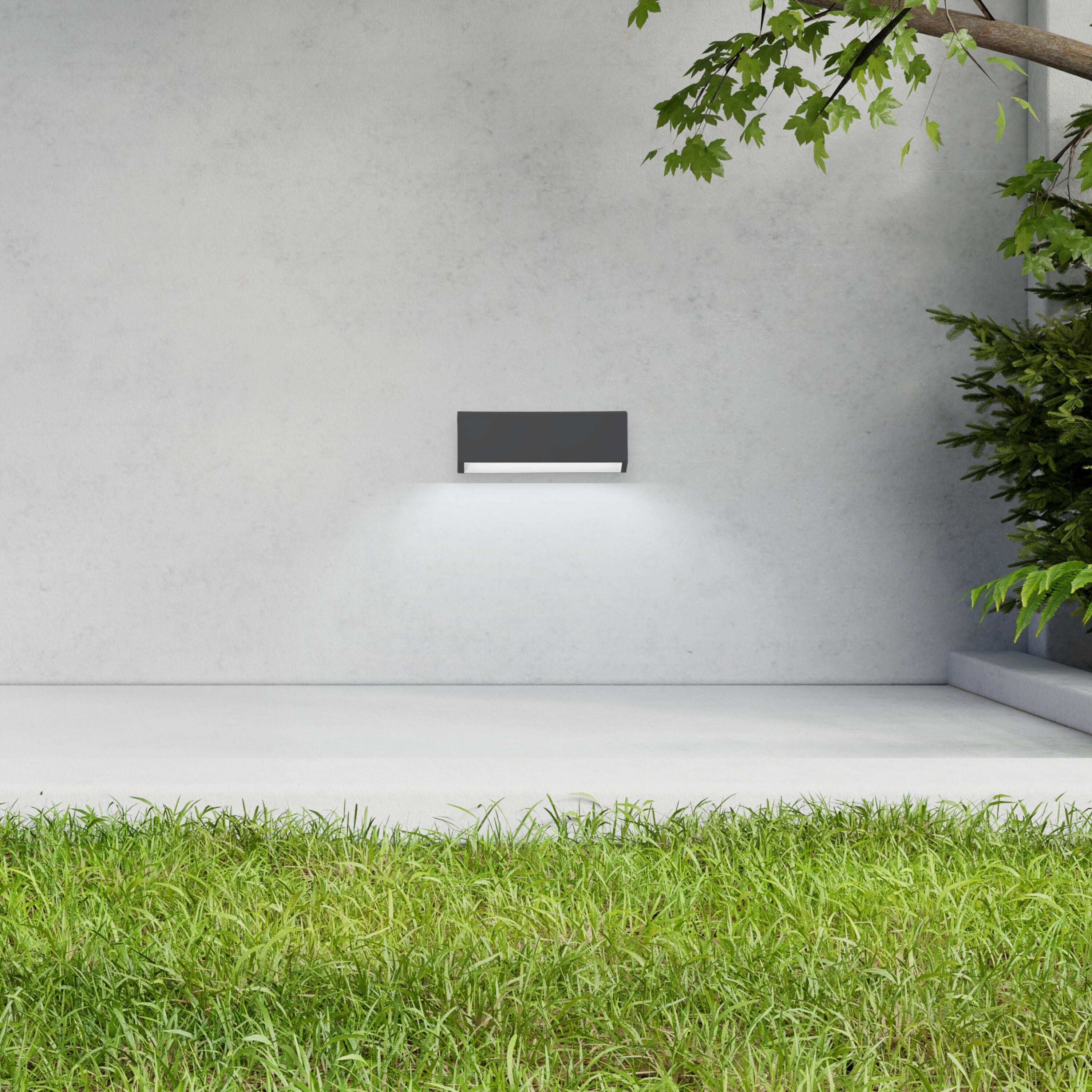 Candeeiro de parede exterior FenWay 420lm IP65 22cm preto Inspire - 11