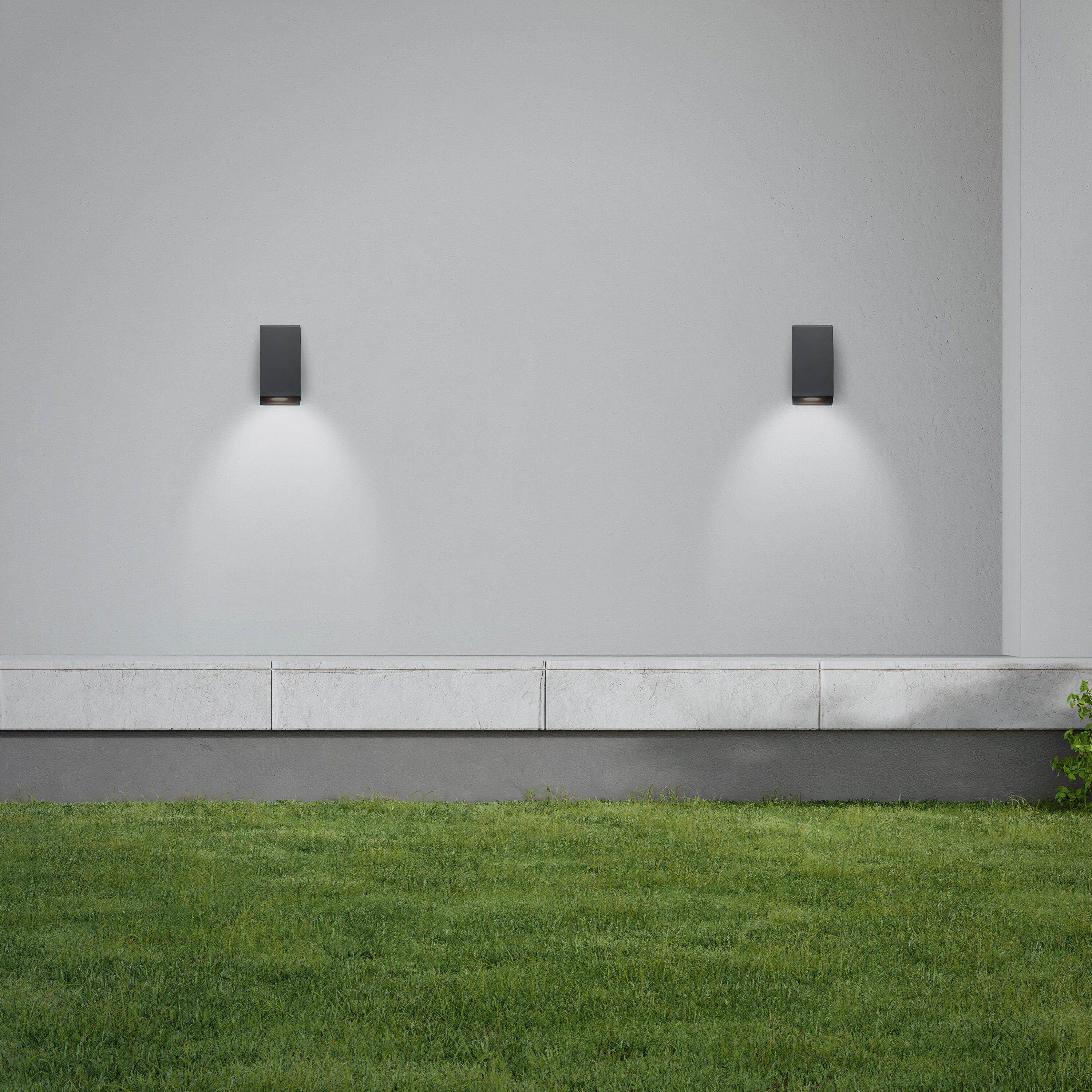 Candeeiro de parede sem lâmpada incluída de exterior Balboa GU10 1 luz preto Inspire - 12