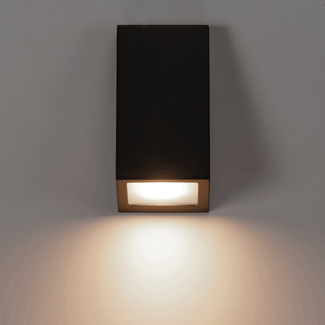 Candeeiro de parede sem lâmpada incluída de exterior Balboa GU10 1 luz preto Inspire