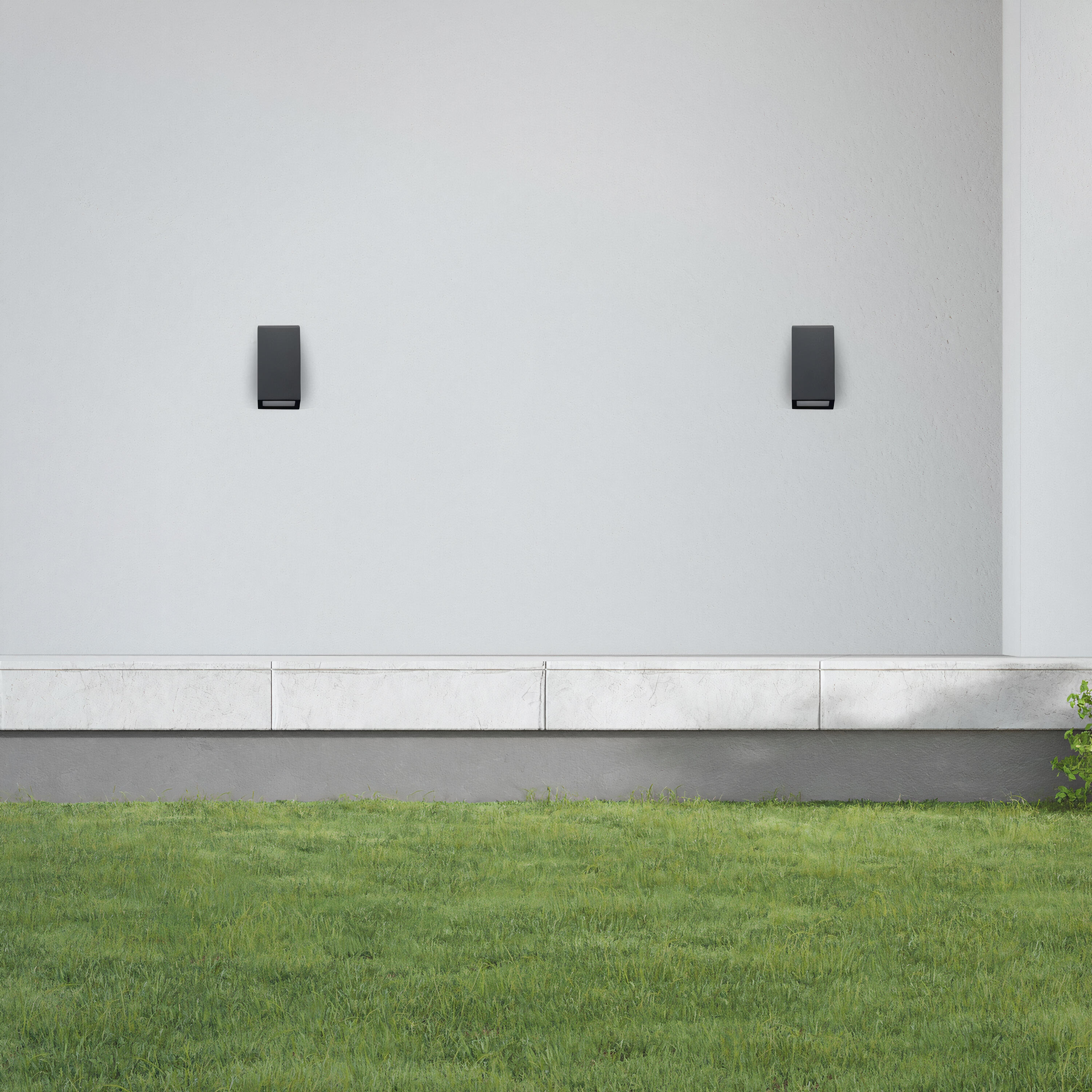 Candeeiro de parede sem lâmpada incluída de exterior Balboa GU10 1 luz preto Inspire - 13