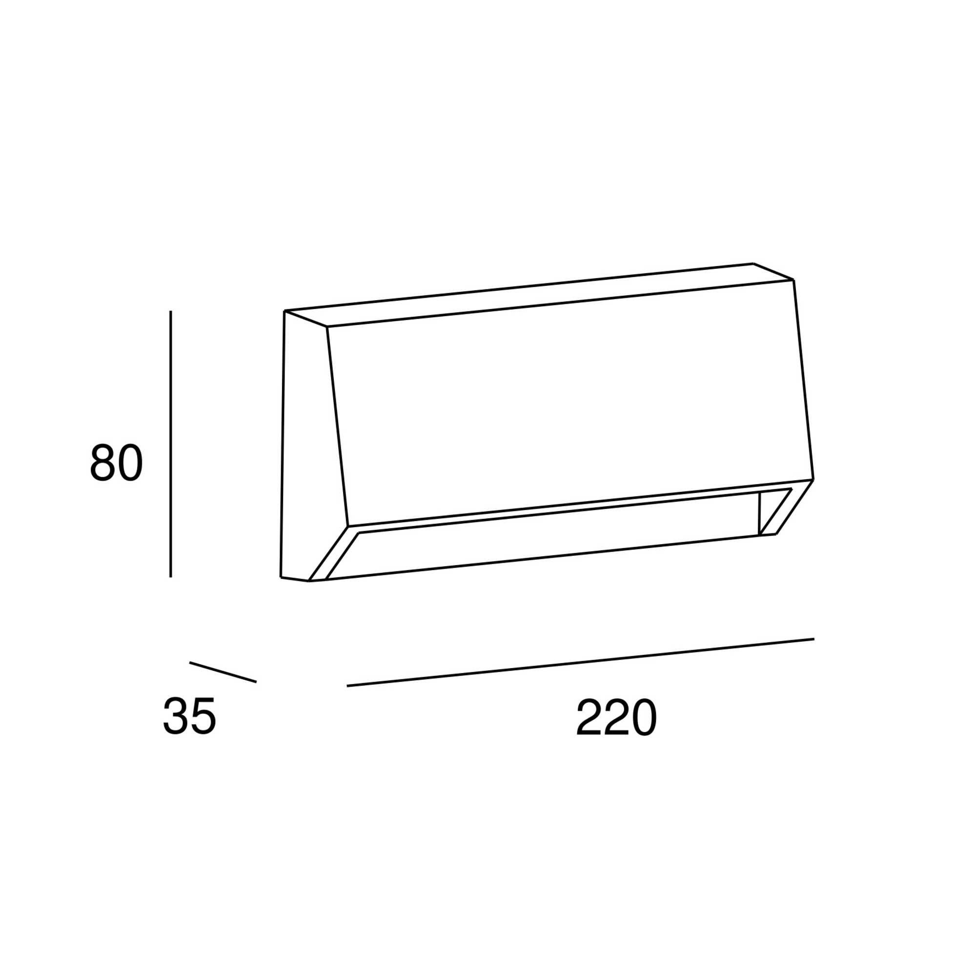 Candeeiro de parede exterior FenWay 420lm IP65 22cm preto Inspire - 6