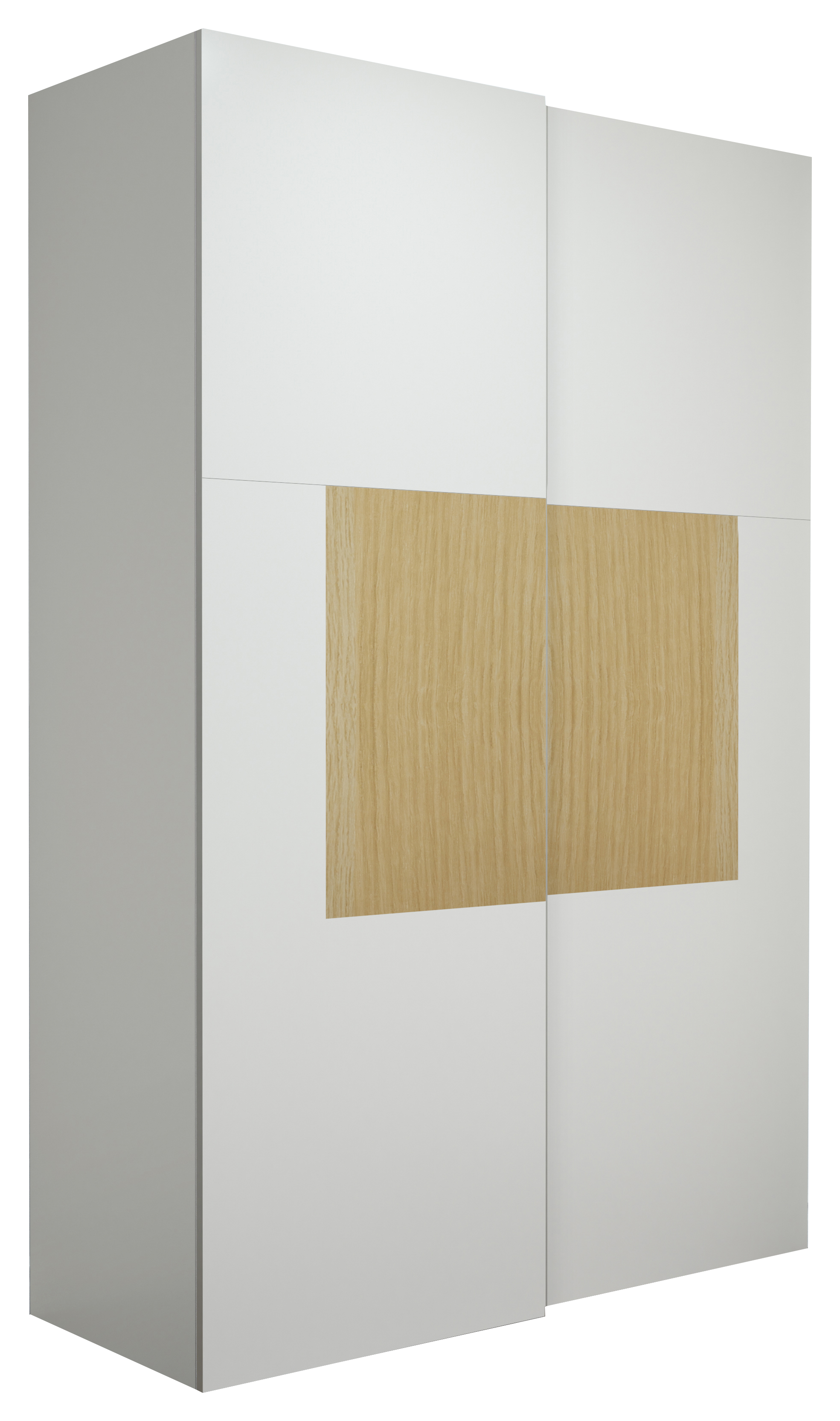 Armario ropero puertas corredera spaceo home barein blanco-roble 240x160x60cm