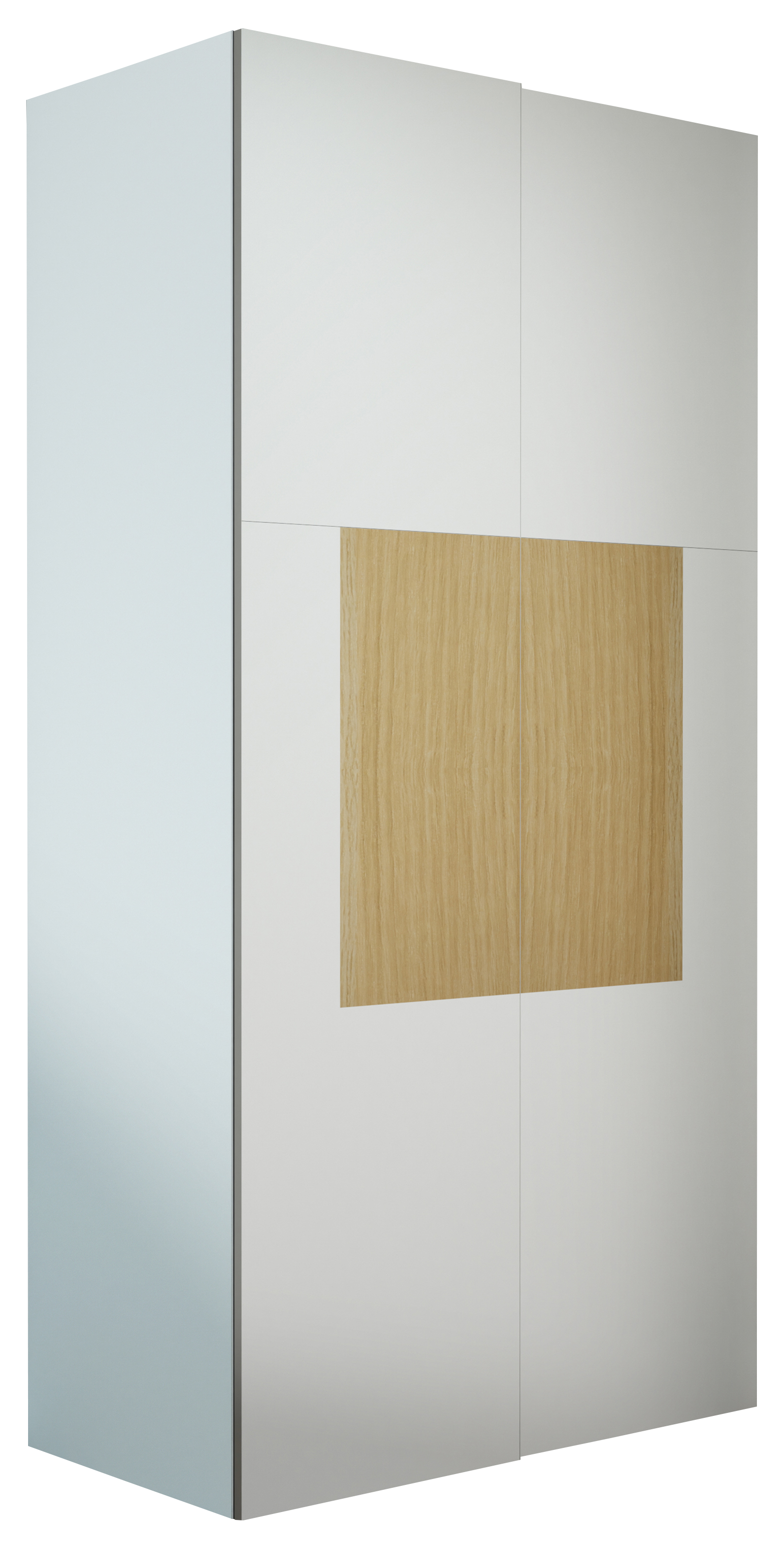 Armario ropero puertas corredera spaceo home barein blanco-roble 240x120x60cm