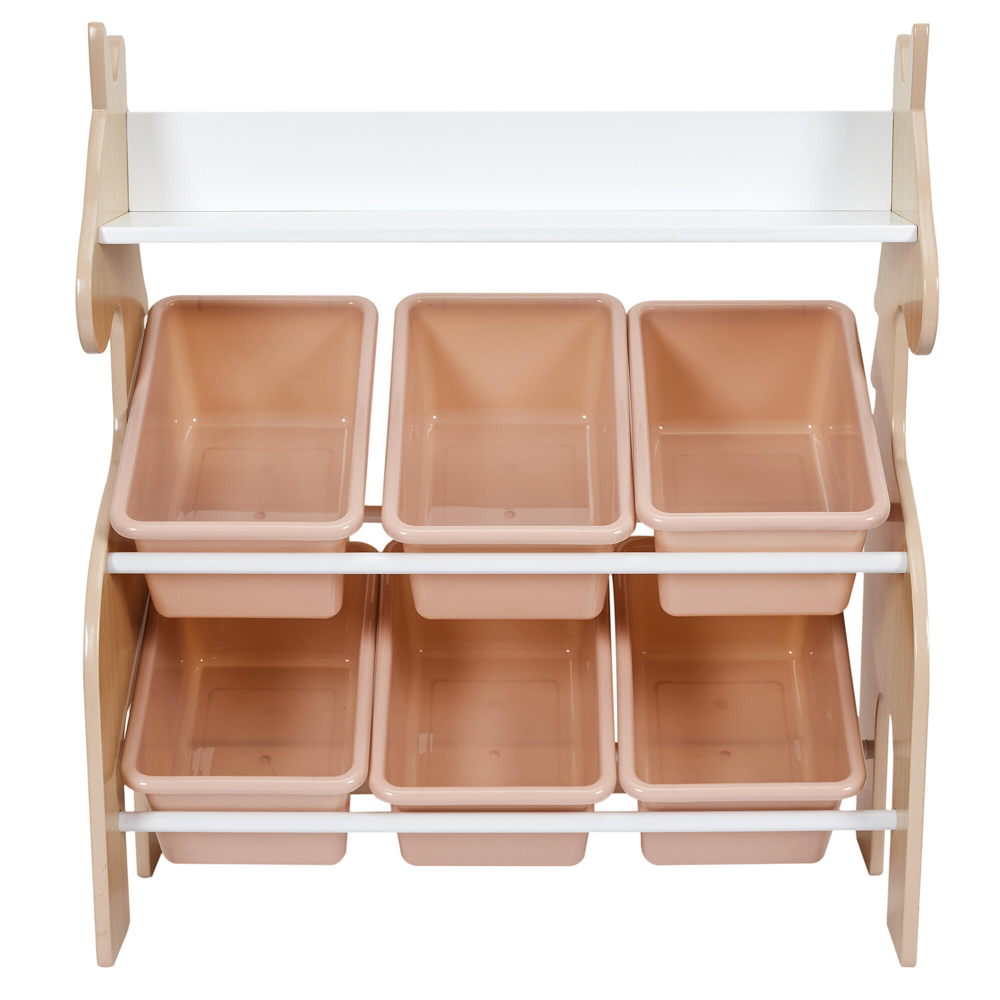 Estante branca 3 prateleiras madeira 29.5x63.3x71.5 cm 10 kg The Home Deco Kids - 2