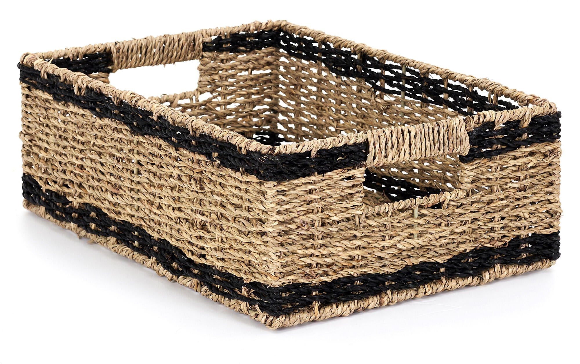 Set de tres cajas de madera color marrón de 24x35x12cm