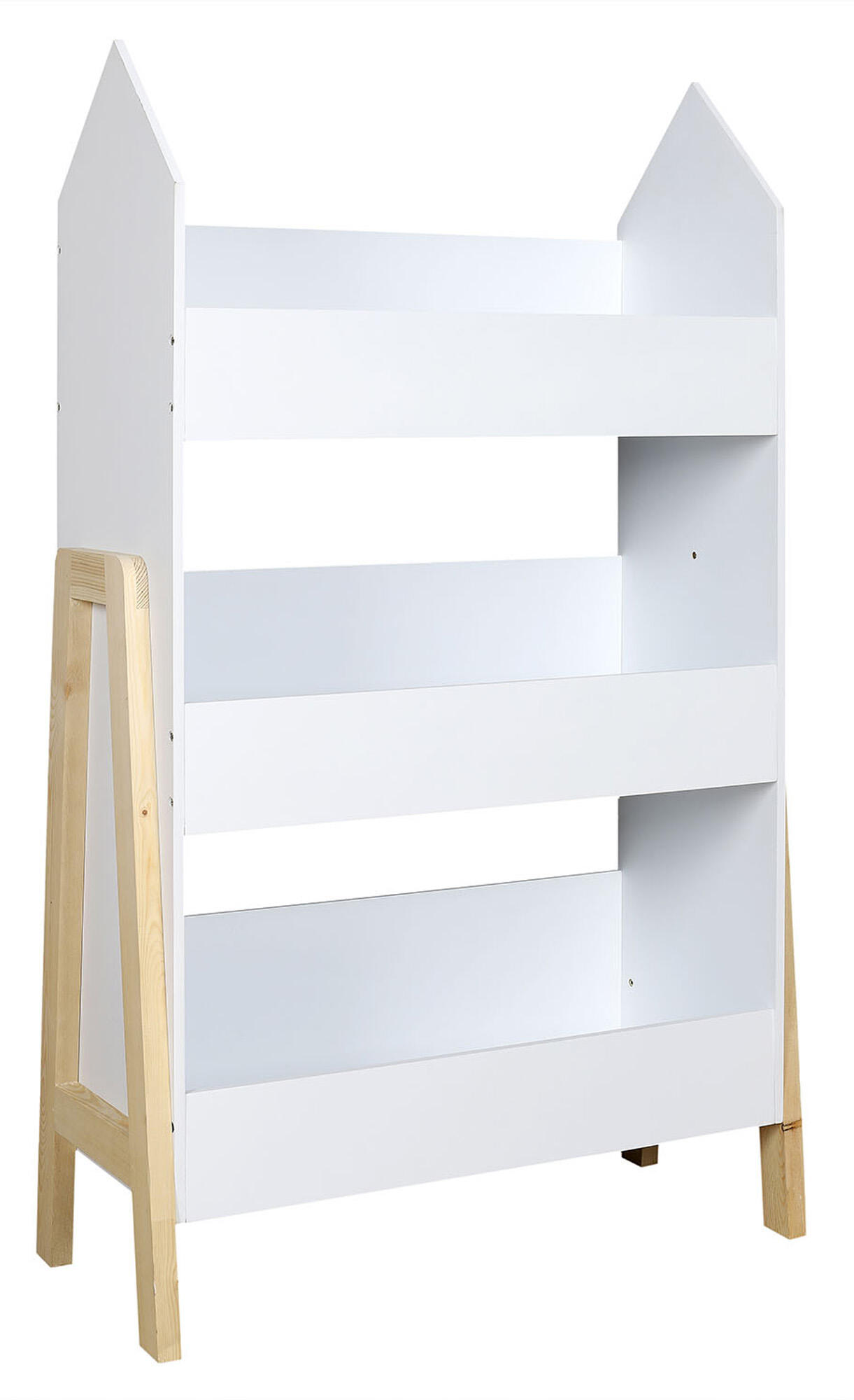 Estantería de madera en kit madera blanco de 1000x27x60cm