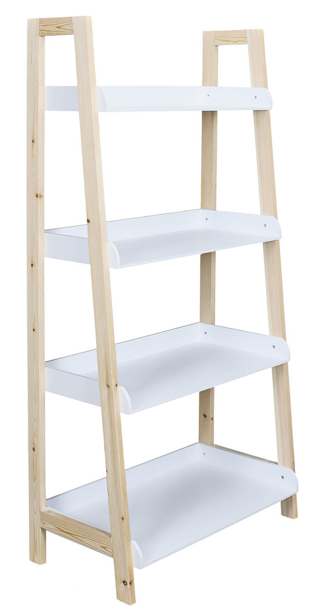 Estantería infantil de madera en kit madera blanco de 117x30x60cm