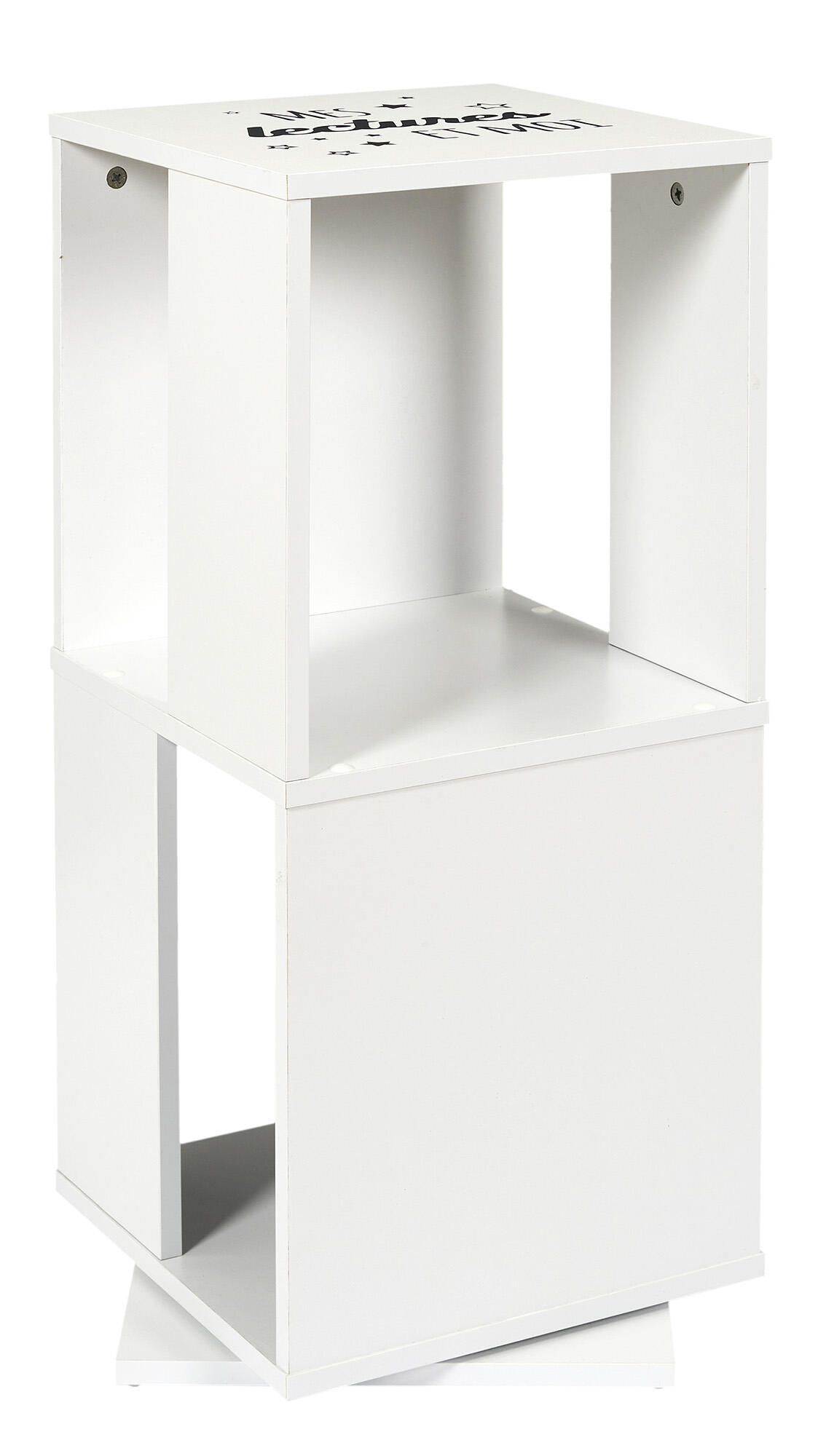 Estantería de madera en kit madera blanco de 74.5x34x34cm