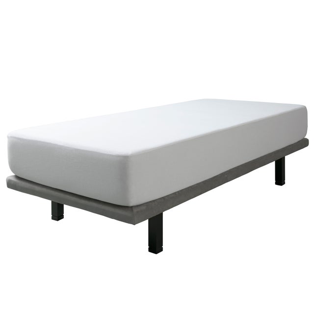 Protector de colchón Liso tela algodón blanco para cama de 135 cm