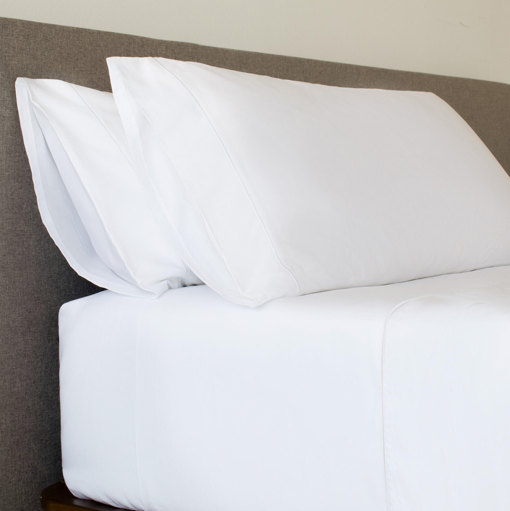 Sábana encimera Bordón algodón egipcio 400 hilos blanco 280x290 para cama de 180 cm - 11