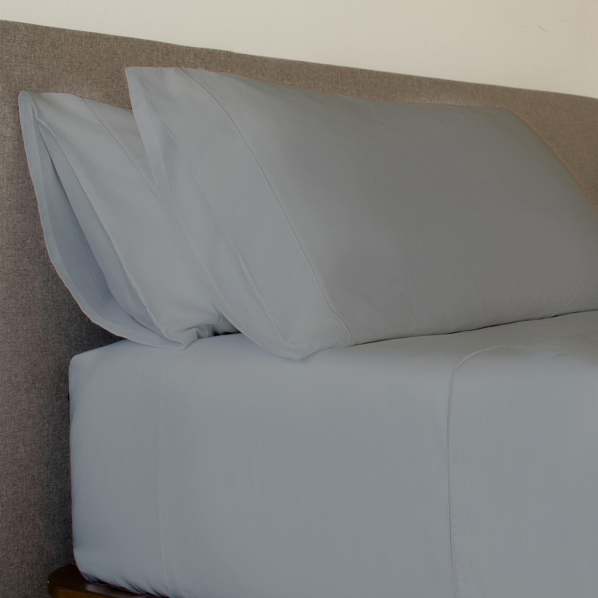Sábana encimera Bordón algodón egipcio 300 hilos gris 280x290 para cama de 180 cm - 21