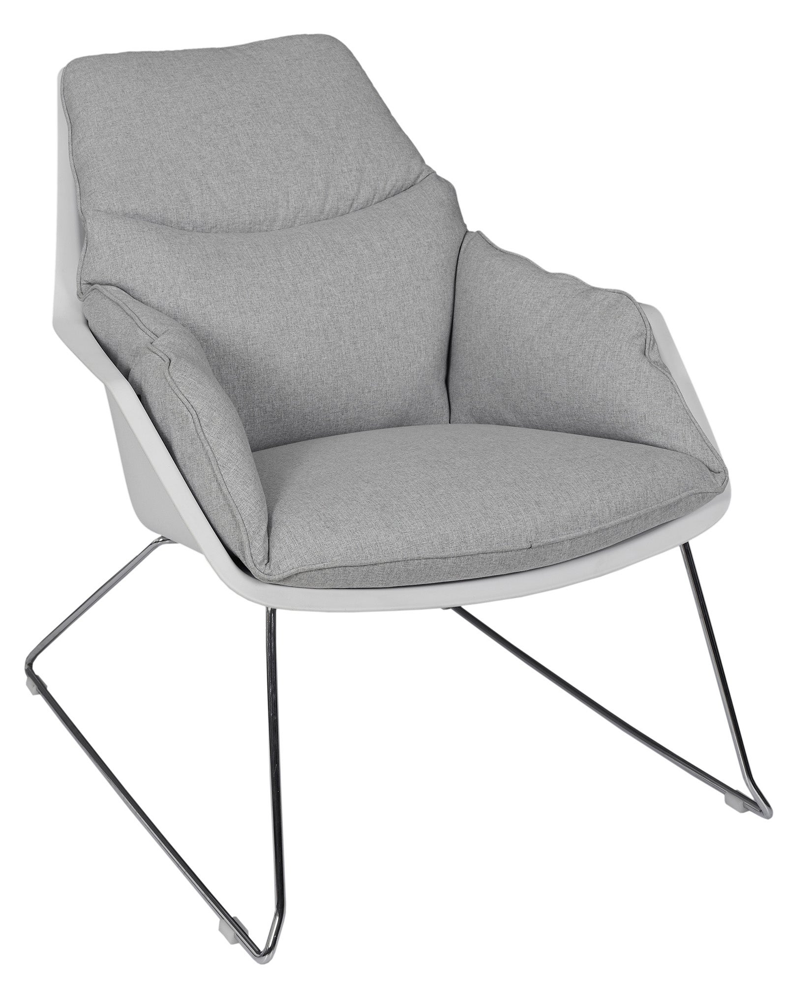 Silla de comedor mora de madera color gris de 79x74x93cm