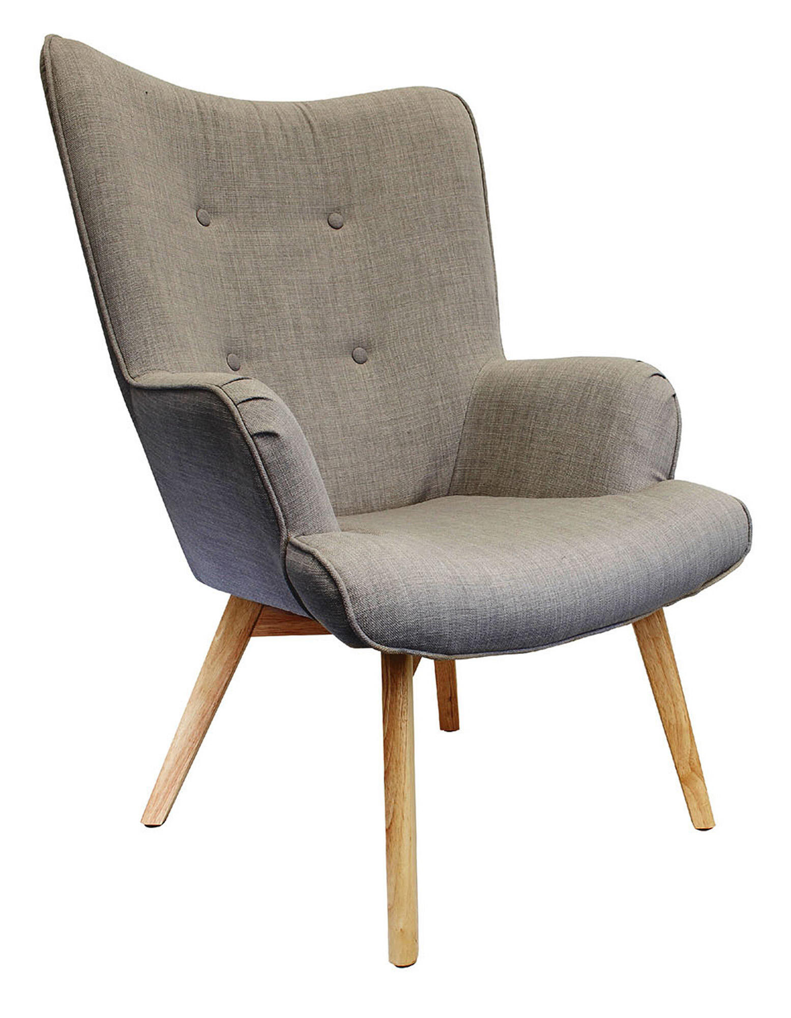 Silla de comedor helsinki de madera color gris de 99x74x68cm