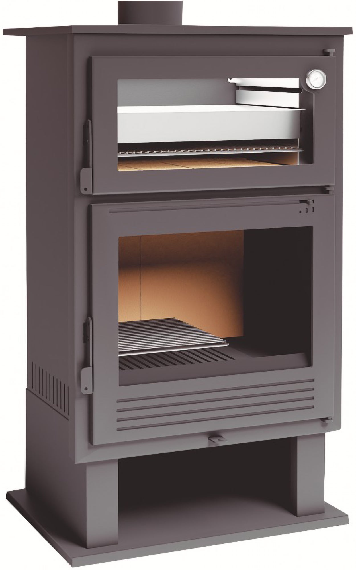 Estufa de leña con horno bea eco8 9,5 kw