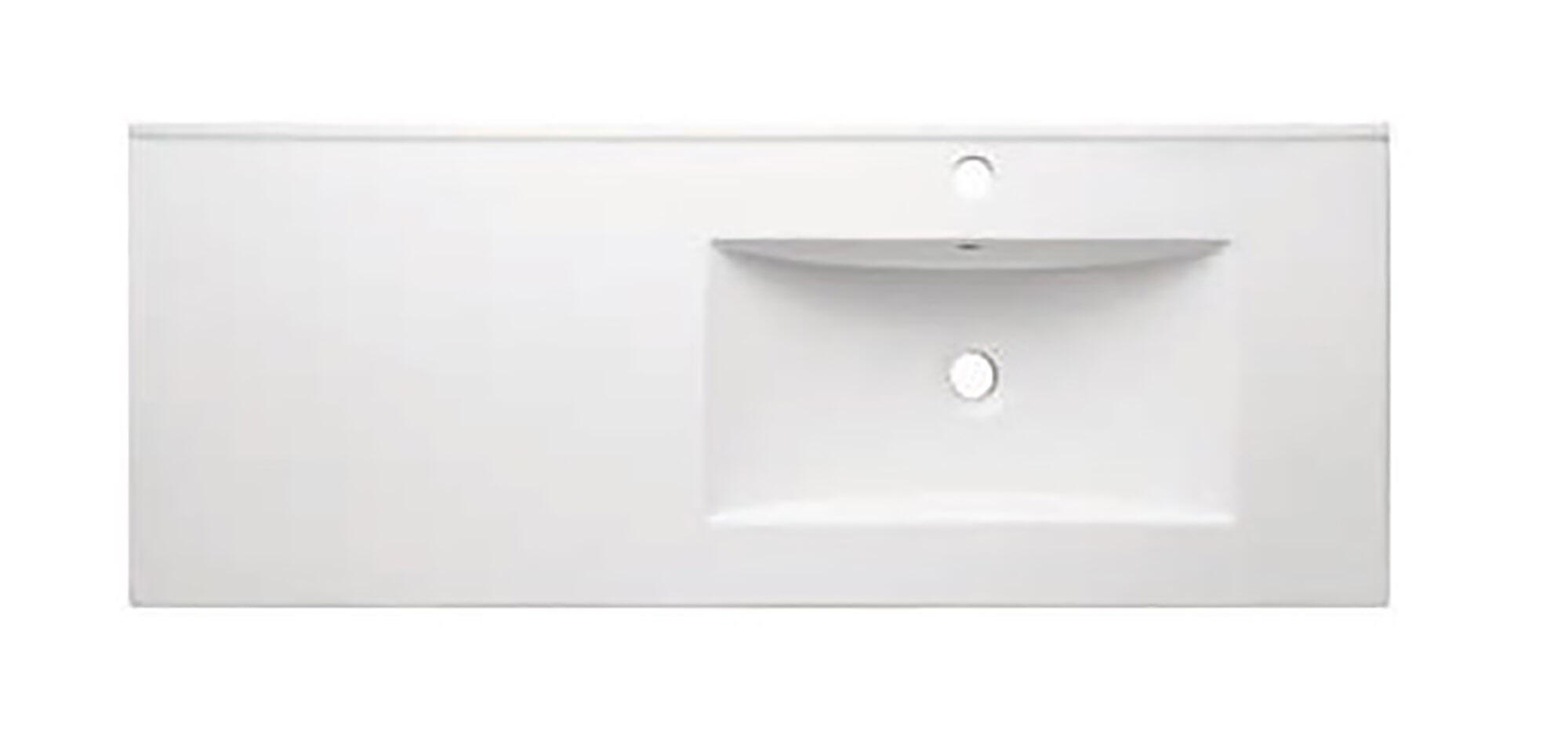 Lavatório de encastrar ELITE 120CM PIA DIREITA BRANCO - 2