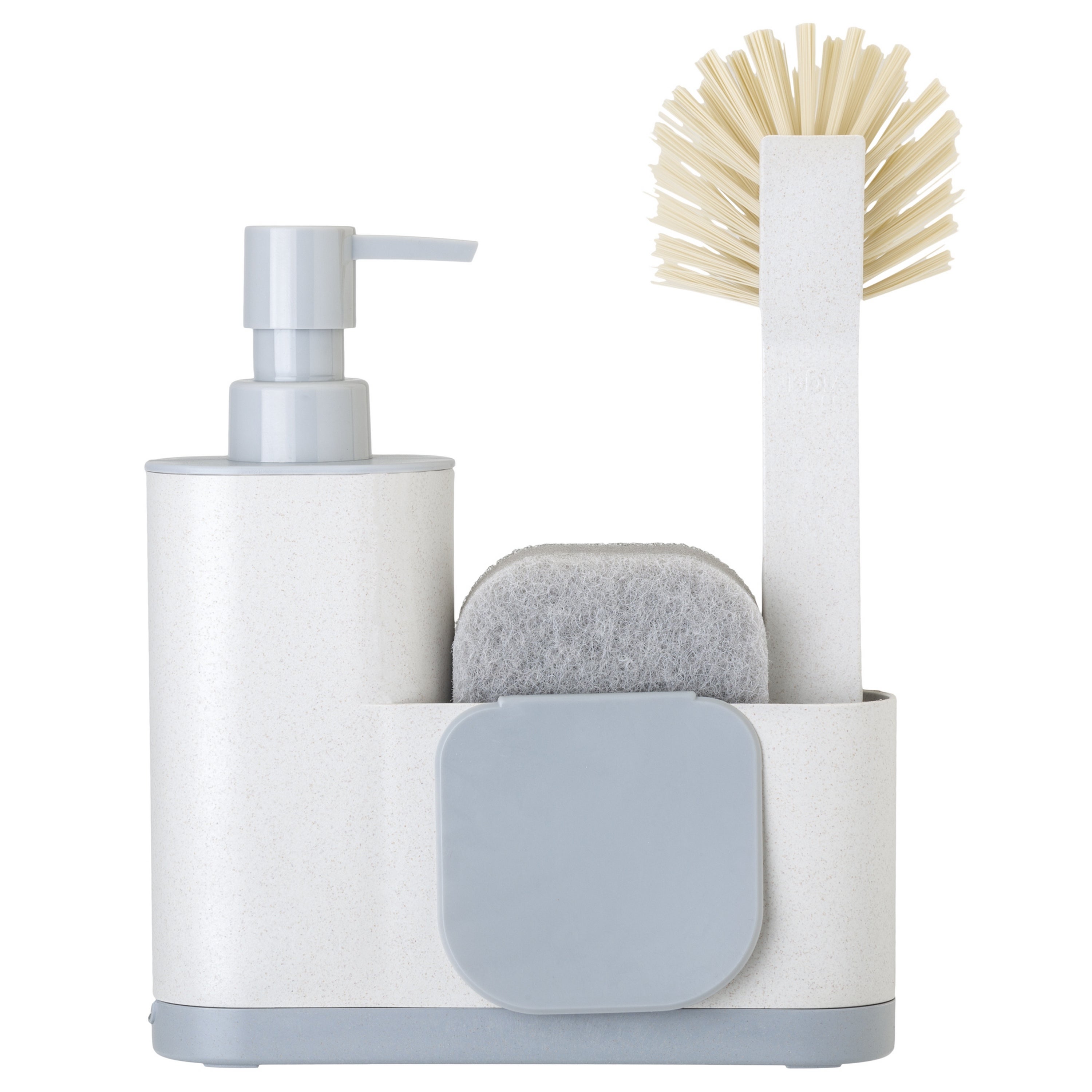 Conjunto doseador com porta-esponjas VIGAR 4 PEÇAS BRANCO/AZUL - 2