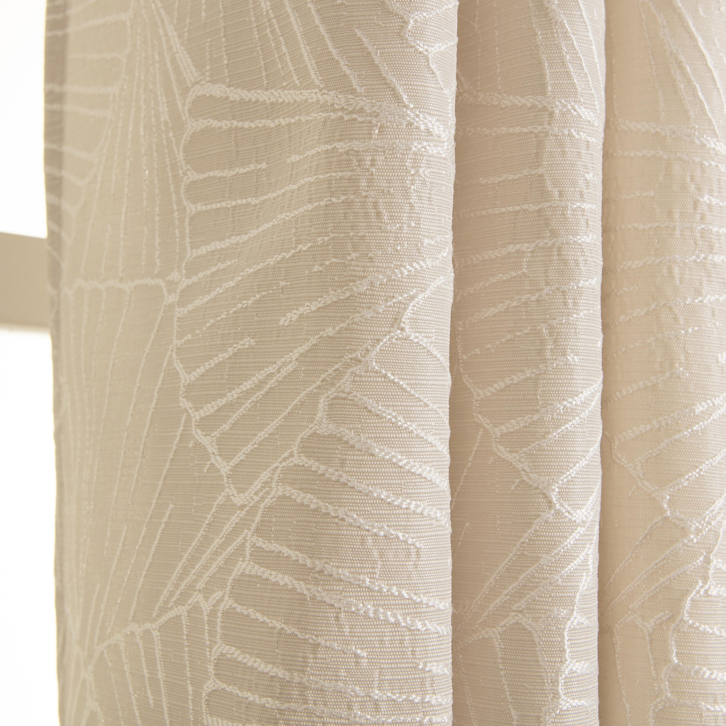 Cortinado ilhós Pyma 140x280cm bege - 4