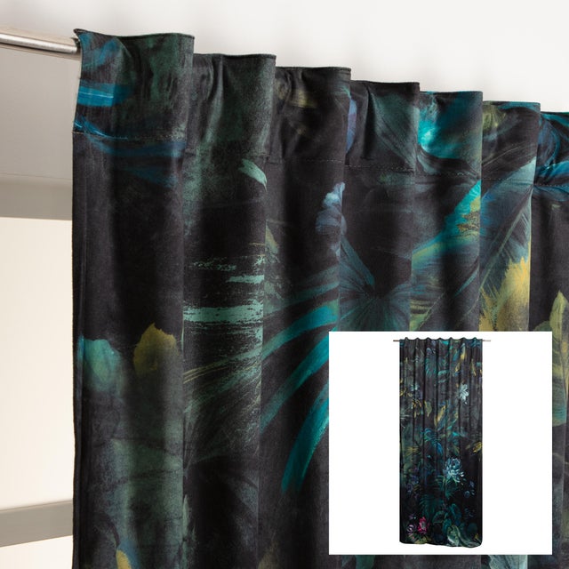 Tenda Luxurious multicolor, fettuccia e passanti nascosti 140x280 cm